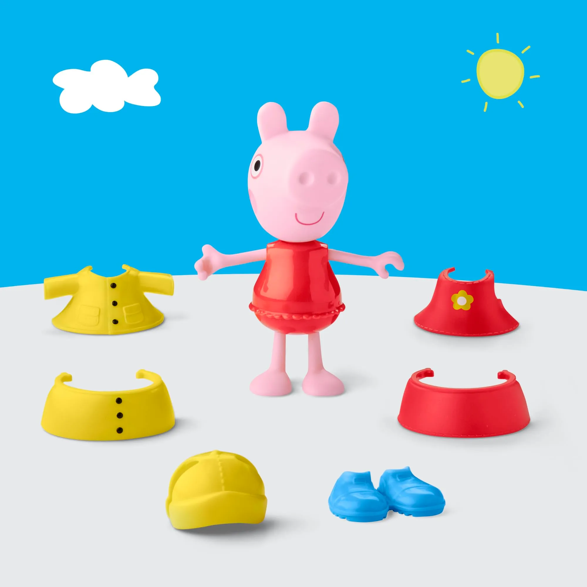 Peppa Pig Tenues de Pluie Figurine Rose 15 cm - immagine 4