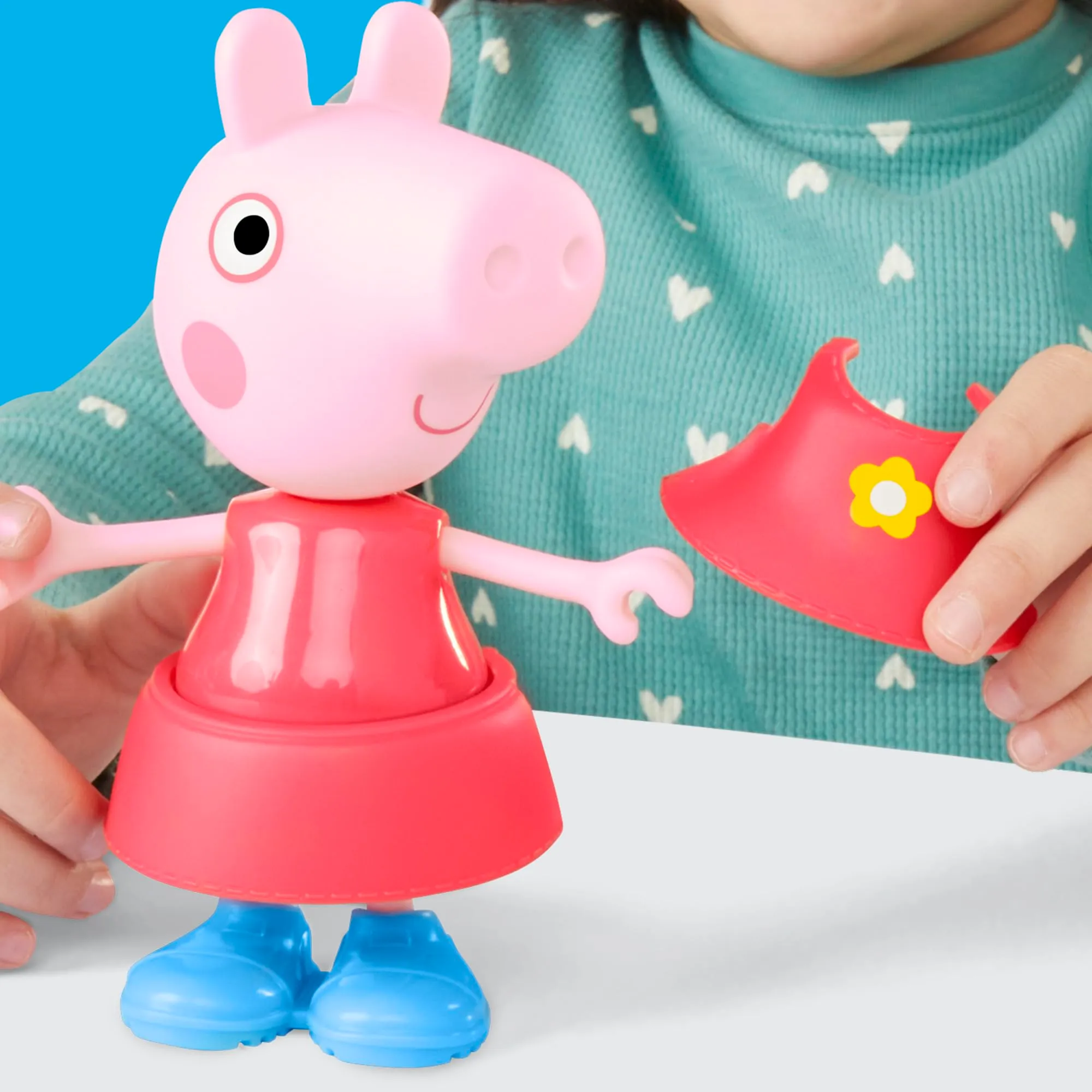 Peppa Pig Tenues de Pluie Figurine Rose 15 cm - immagine 6