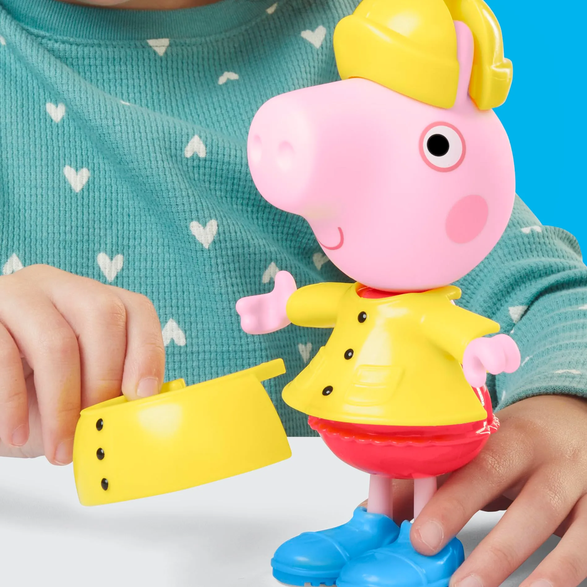 Peppa Pig Tenues de Pluie Figurine Rose 15 cm - immagine 7