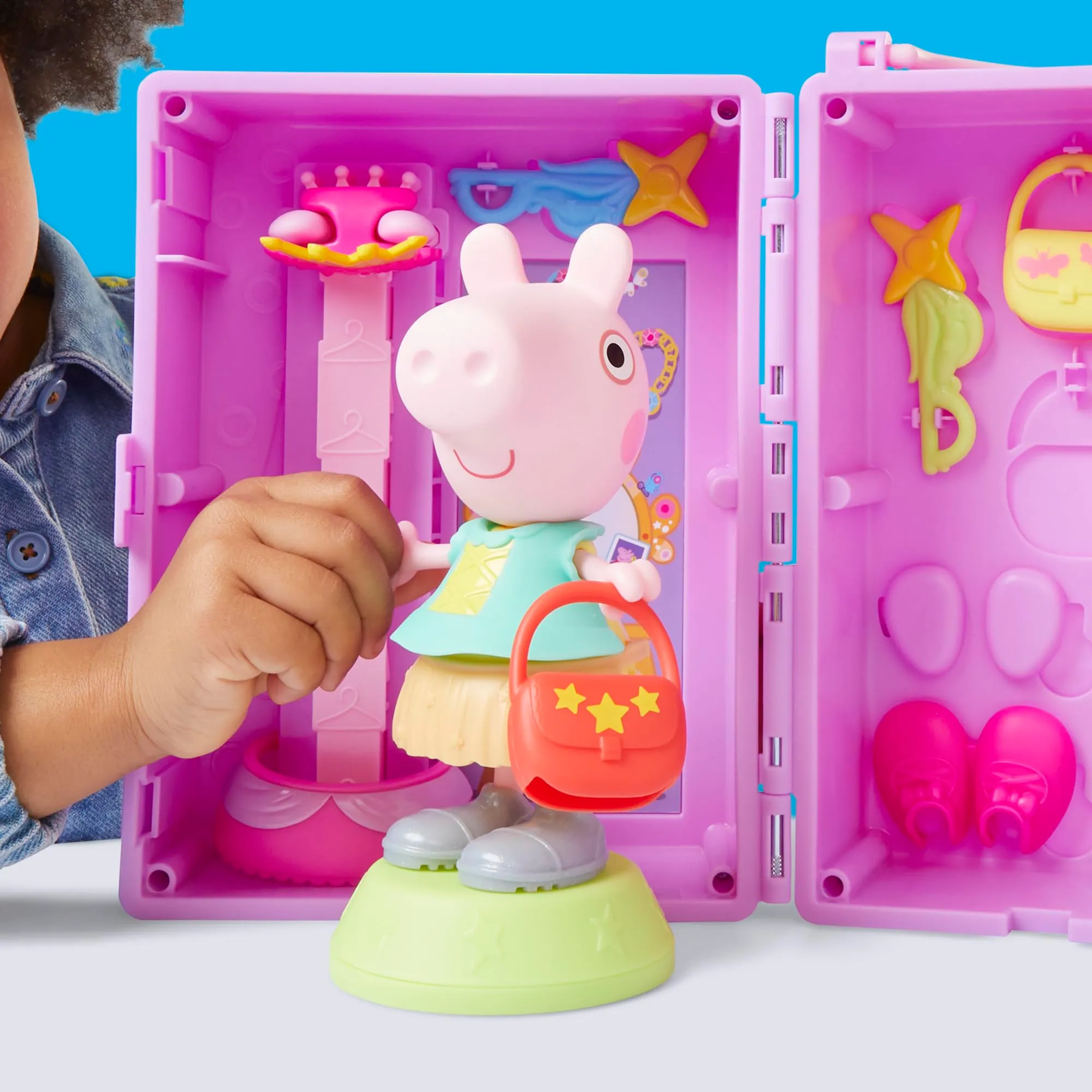 Peppa Pig L’Armoire de Peppa, Ensemble de Jouets avec Figurine de 15 cm et Accessoires - immagine 3