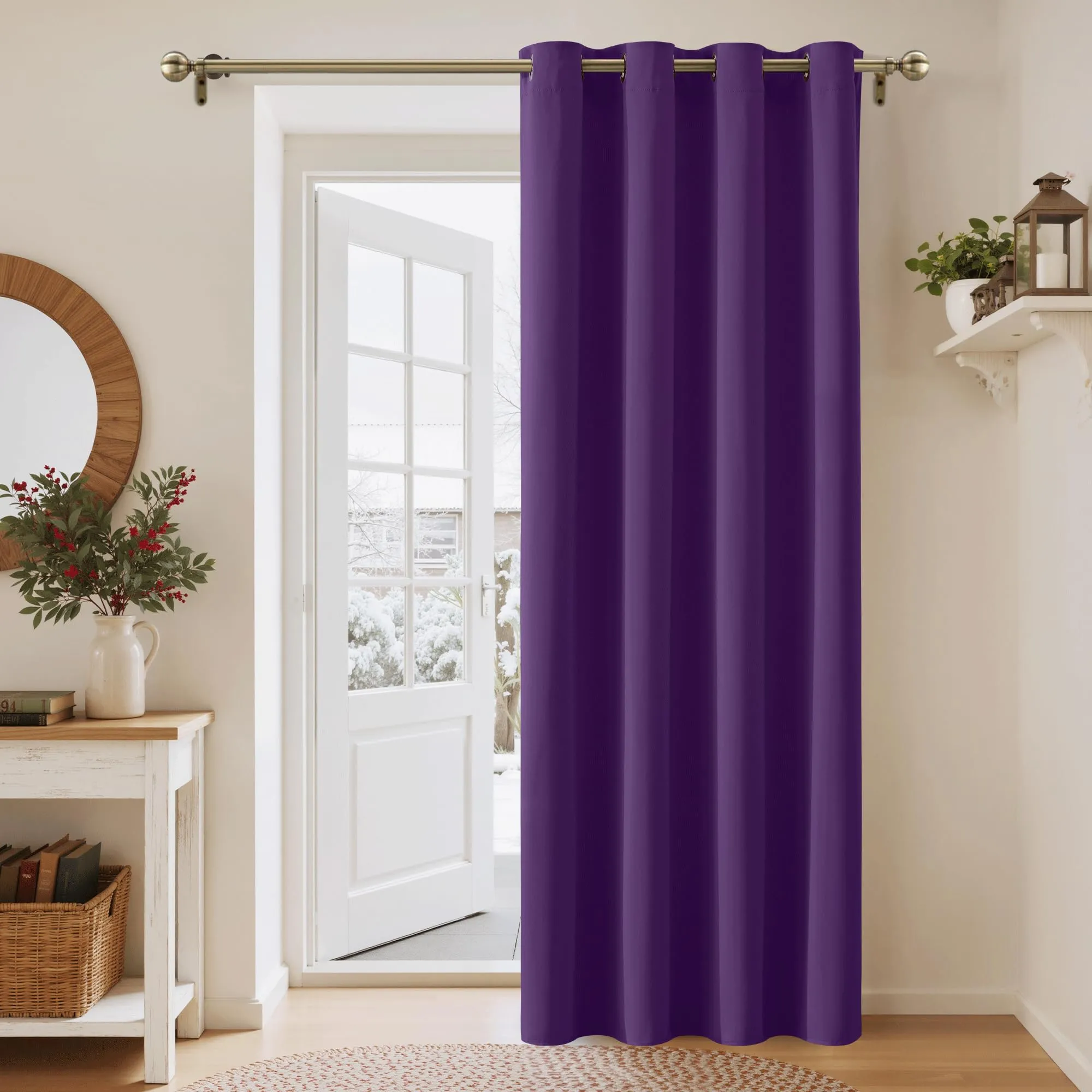 PONY DANCE Tenda Oscurante Termica da Interno, Viola, 140 x 240 cm, 1 Pannello - immagine 4
