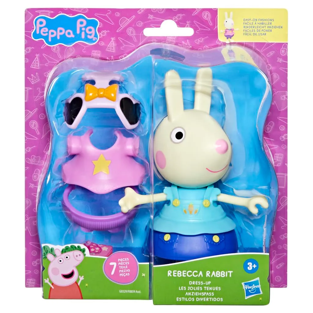 Peppa Pig Rebecca Rabbit Figure with Outfits and Accessories - immagine 2