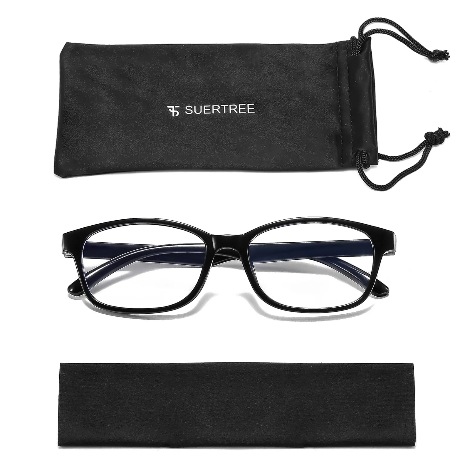 Suertree Occhiali da Vista per Lontano per Donna e Uomo, -2.5x, Nero - immagine 4
