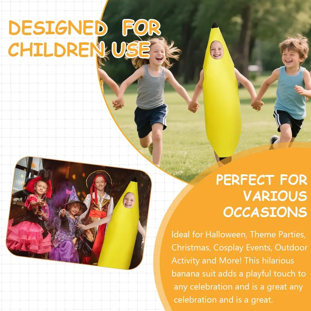 AYBUY Costume Banana per Bambini con Banana Gonfiabile - immagine 5