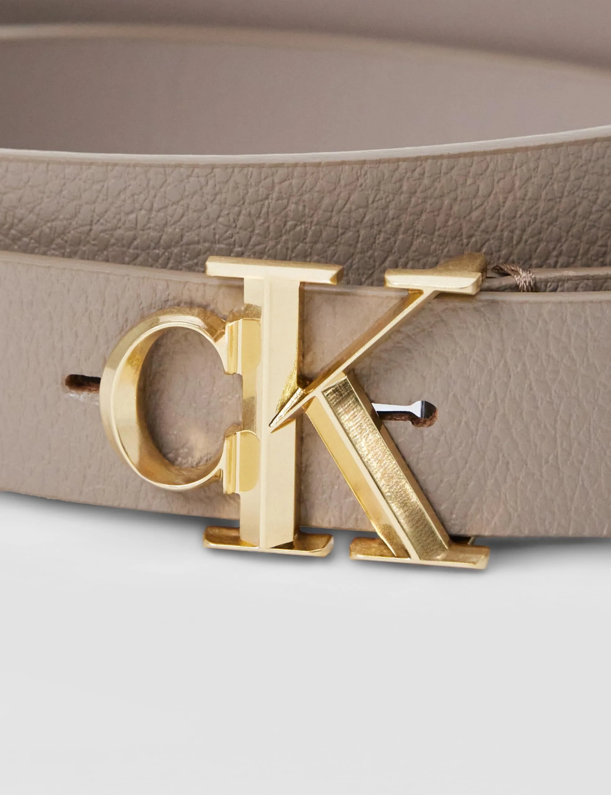 Calvin Klein Facet CK Buckle Pebble Belt LV04F7060G, Brown, 90 - immagine 4