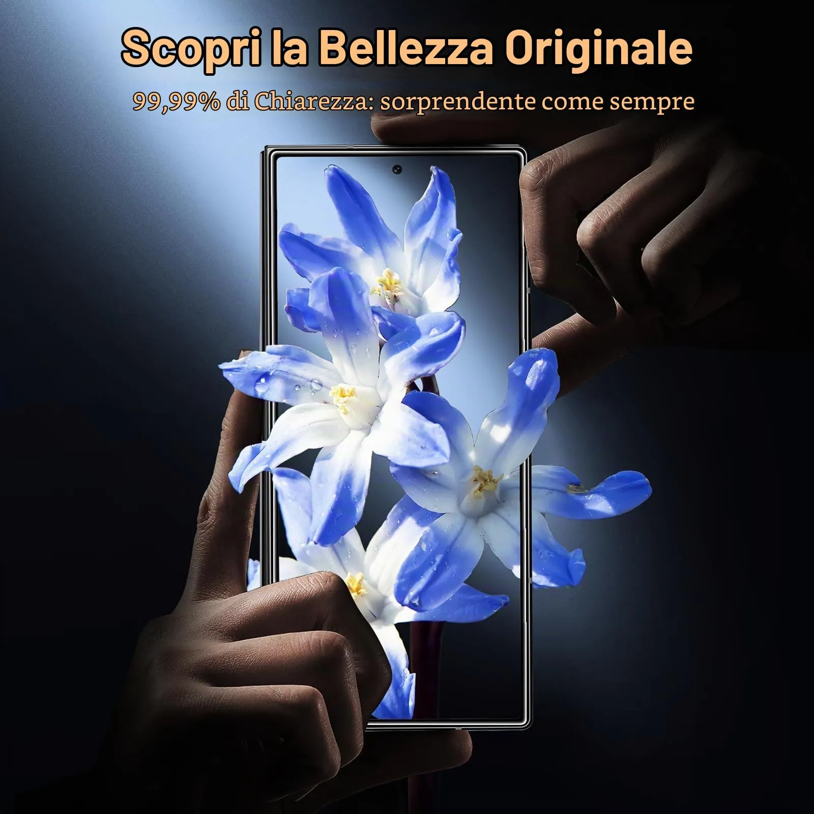 TOCOL Pellicola Protettiva in Vetro Temperato 9H per Samsung Galaxy Z Fold 7, Trasparente, 2 Pezzi - immagine 5