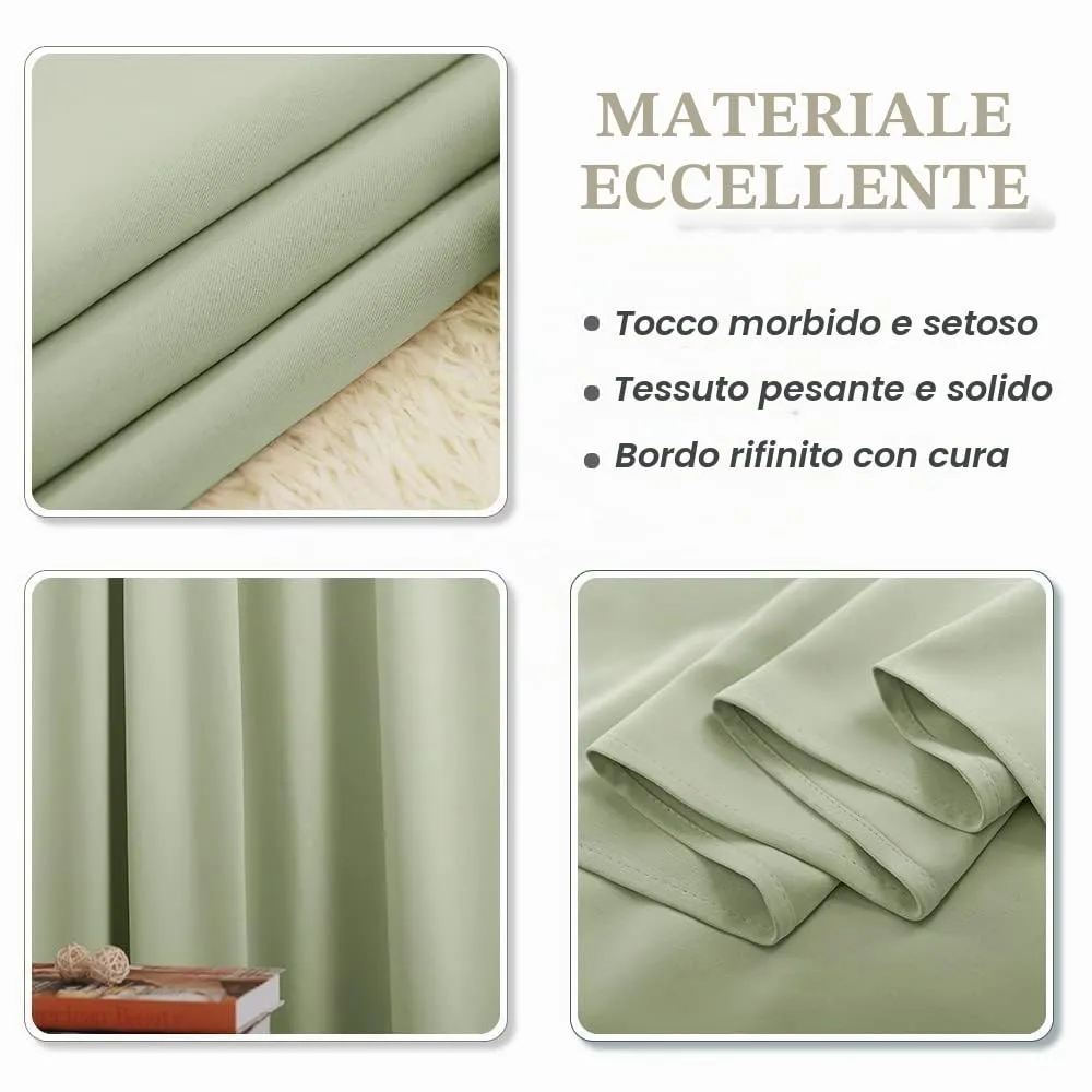 PONY DANCE Tenda Oscurante Termica Isolante 132 x 210 cm (1 Pannello) - immagine 7