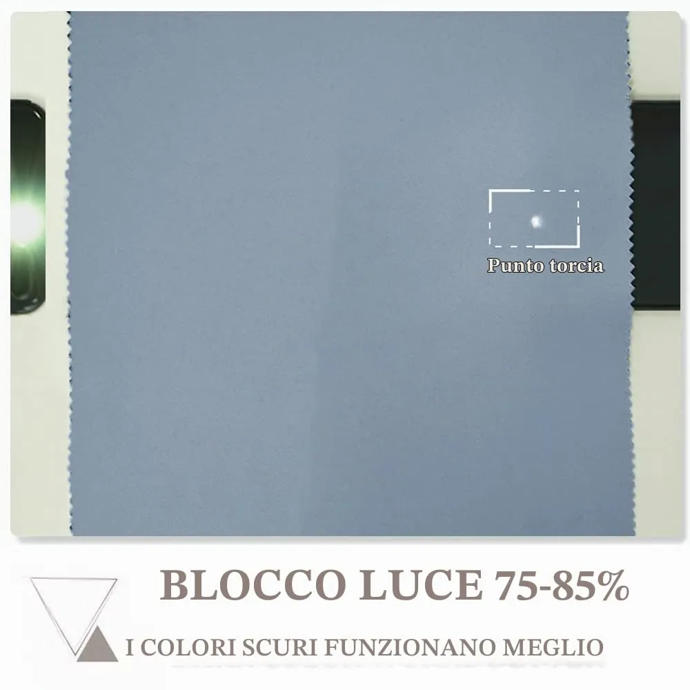 PONY DANCE Tende Oscuranti Termiche Isolanti, 140 x 240 cm, 1 Pannello, Blu Vintage - immagine 5