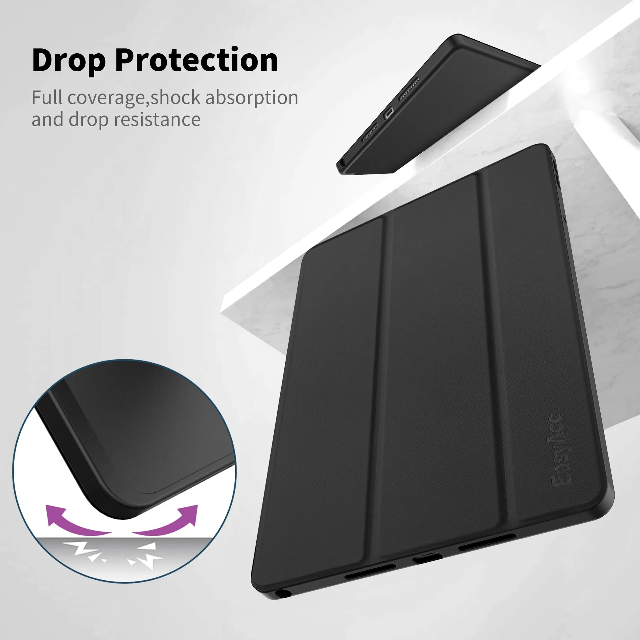 EasyAcc Cover per Lenovo Idea Tab 11 Pollici (TB336ZU/TB336FU) - Nero - immagine 6