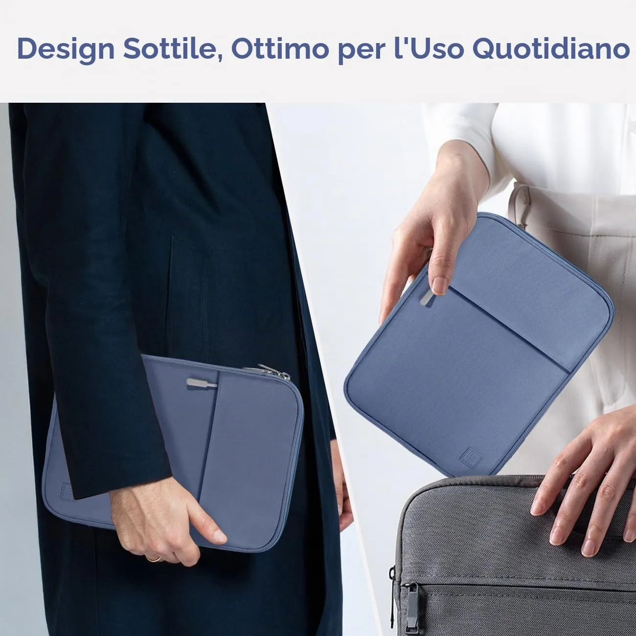 Dadanism Custodia Borsa Portatile per Tablet 8-9 Pollici, Blu - immagine 7
