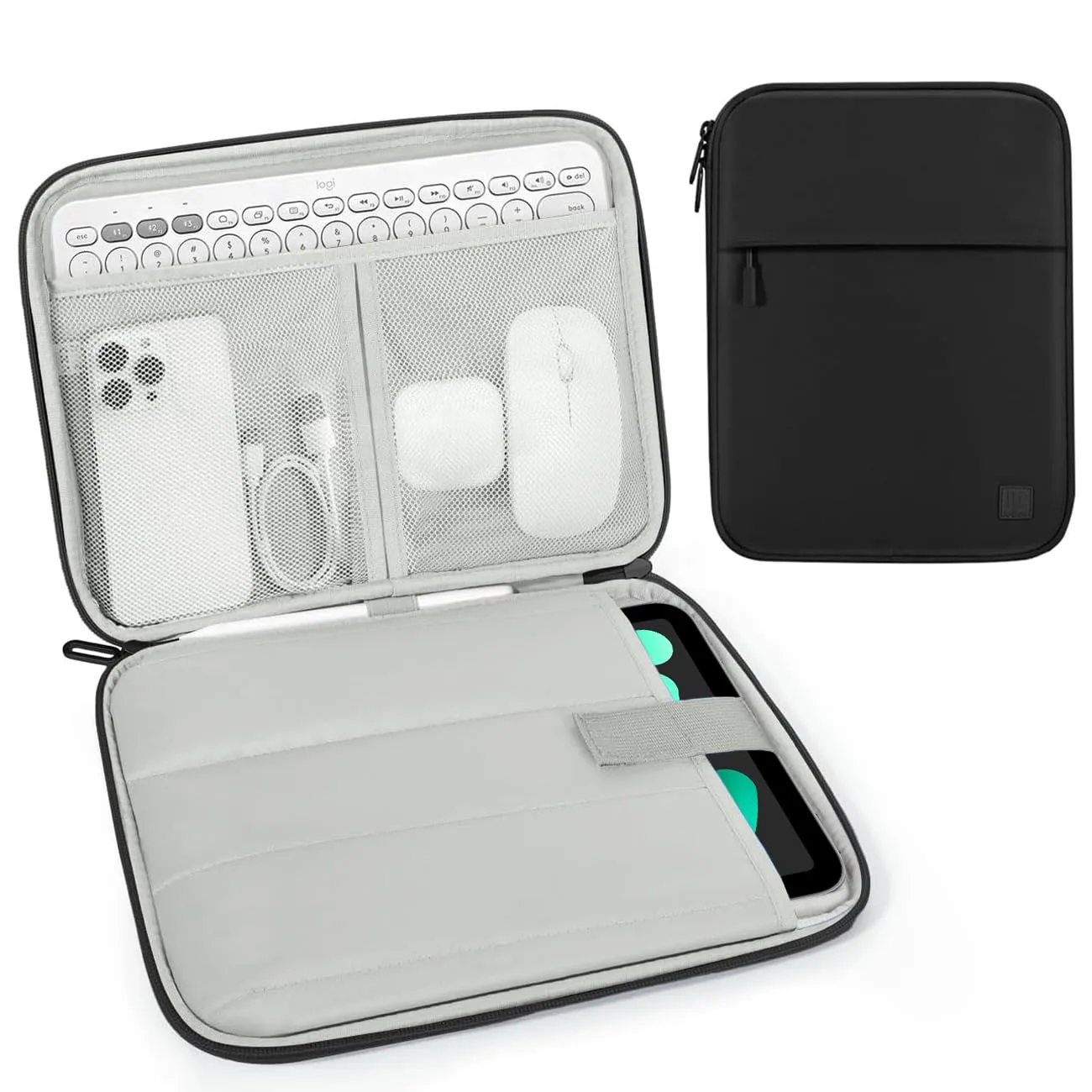 Dadanism Custodia Borsa Portatile per Tablet 8-9 Pollici, Nero - immagine 1