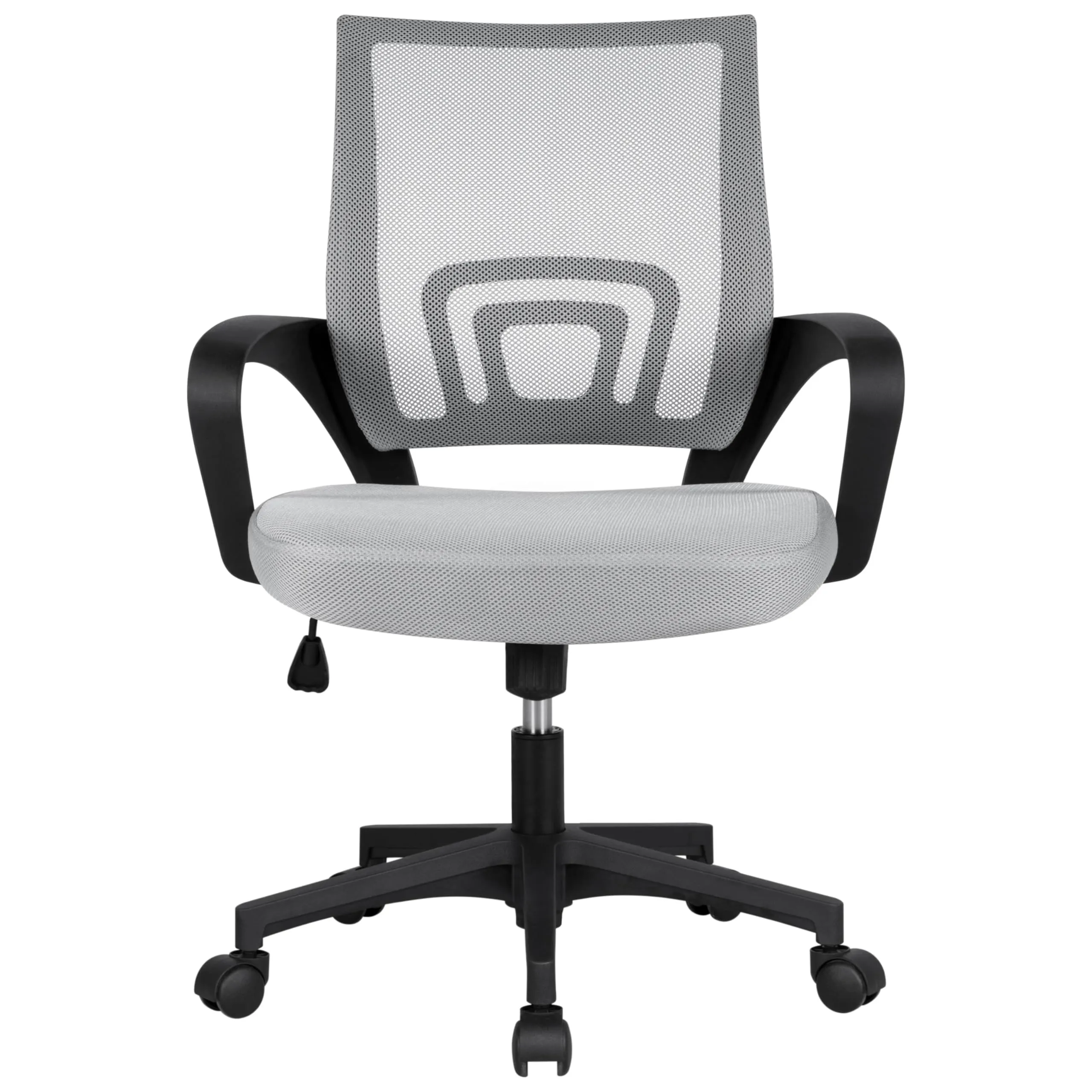 Soberine Sedia da Ufficio Ergonomica con Braccioli, Supporto Lombare, Altezza Regolabile e Rete Traspirante, Portata 136 kg, Grigio Chiaro - immagine 1