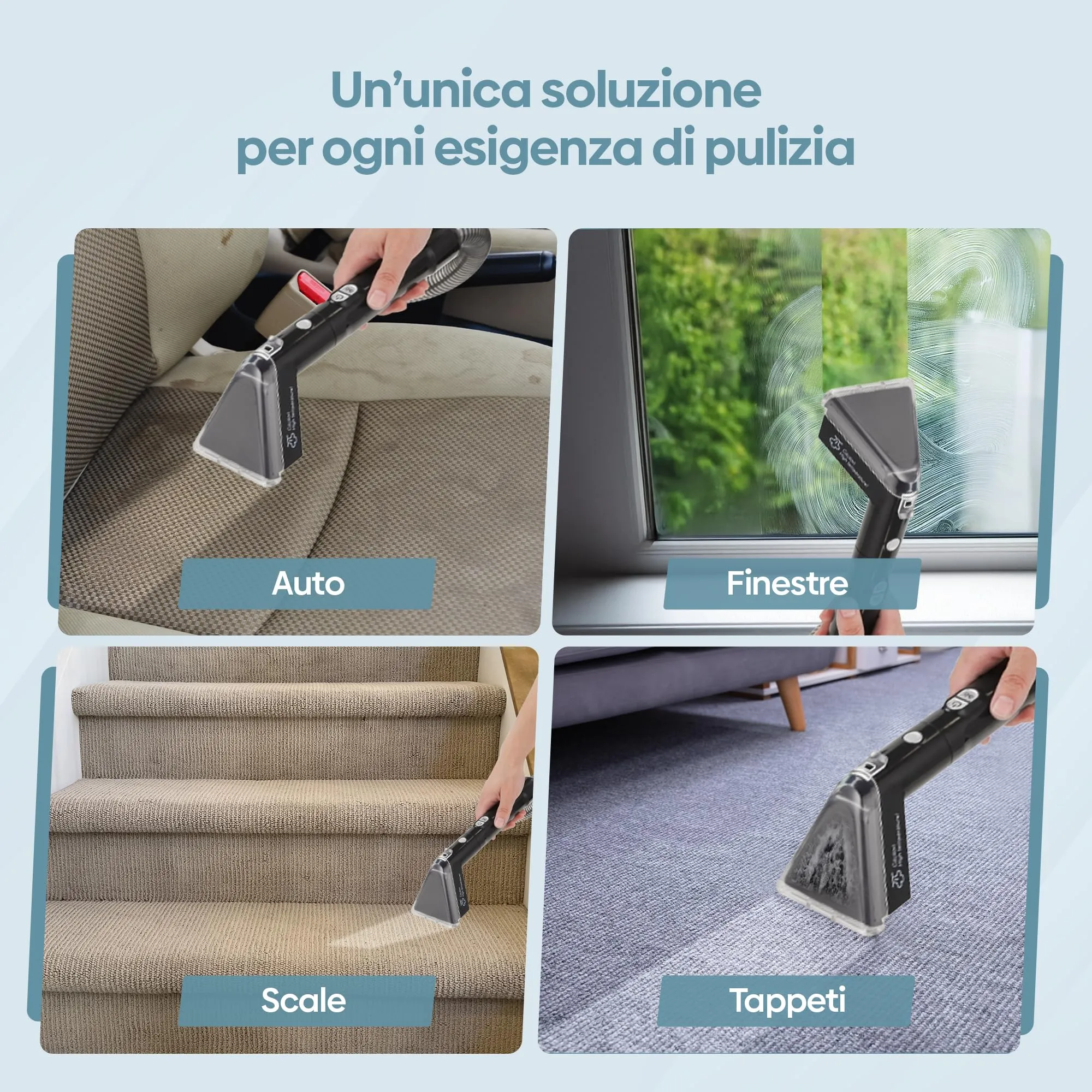 Olvy C998 Pulitore a vapore per tappe Lavapavimenti Lavamoche Aspiratore Lavadivano - immagine 10