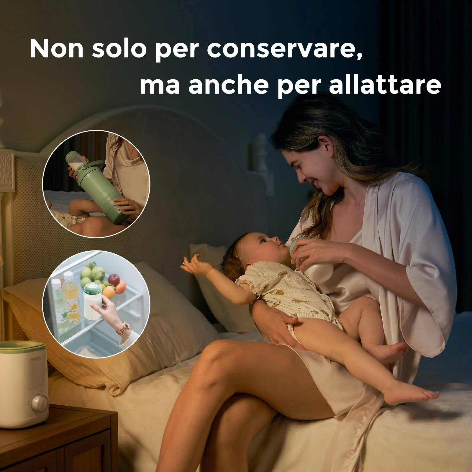 Momcozy Bottiglie Conservazione Latte Materno 300 ml Collo Largo, 4 Pezzi - immagine 4