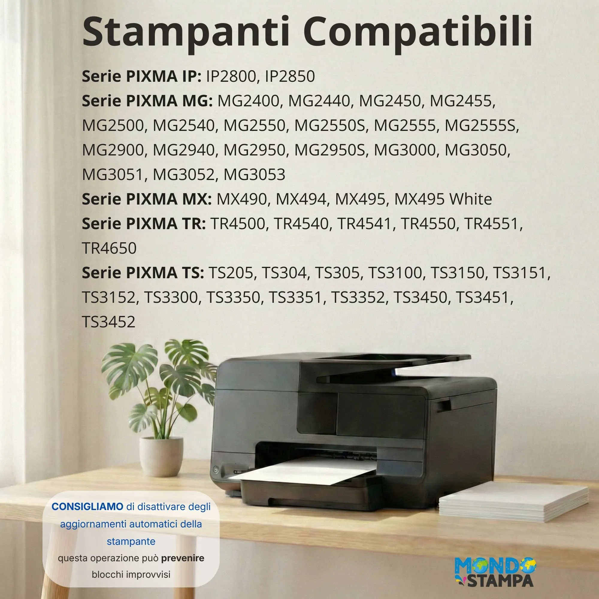 Mondo Stampa Cartuccia d'Inchiostro a Colori Rigenerata Premium Alta Capacità per Canon 546XL CL-546XL Pixma TR4550 TR4551 MG2550S MG2550 MG3050 MG2950 TS3350 TS3150 TS3151 MX495 TS205 - immagine 3