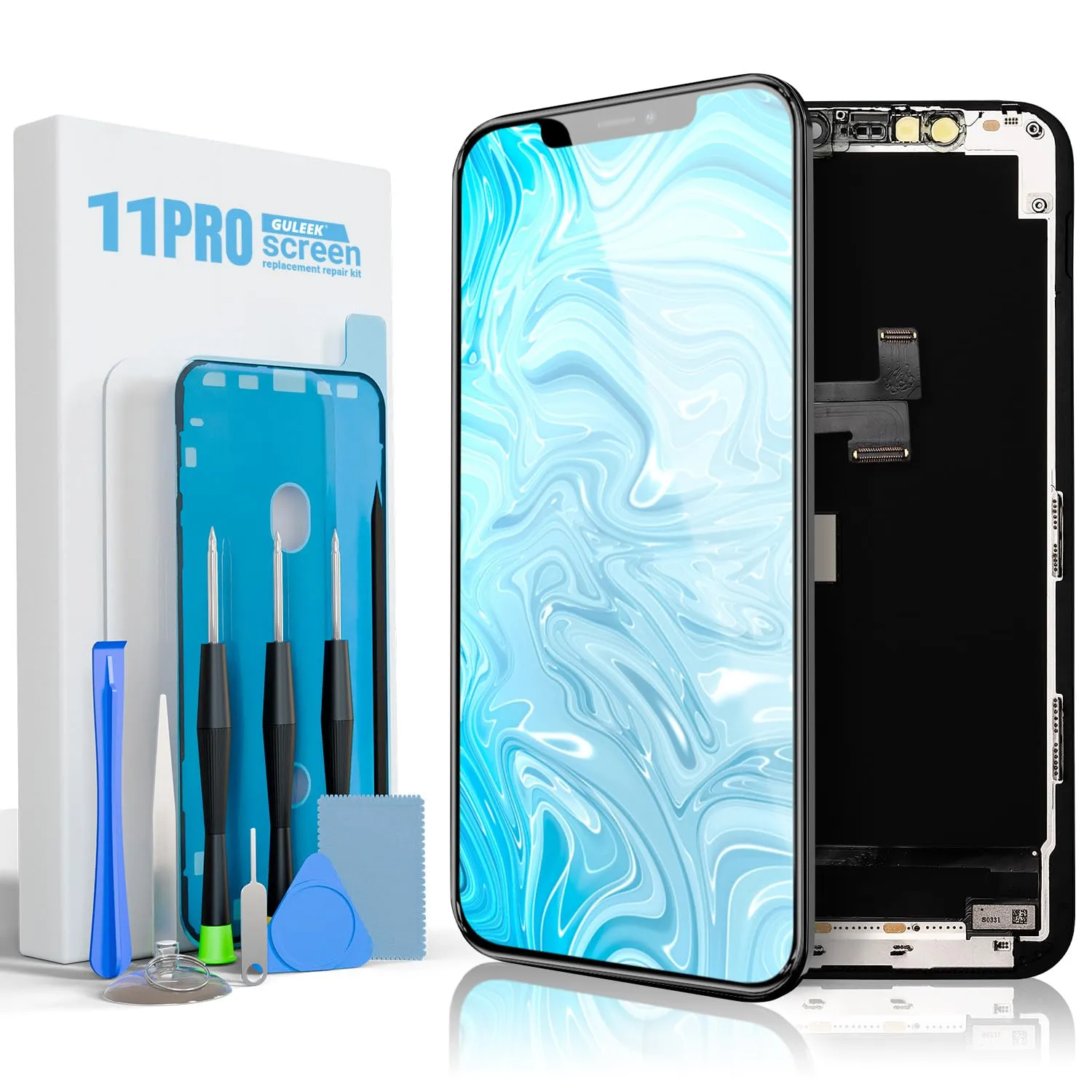 GULEEK Display per iPhone 11 Pro, Schermo LCD FHD COF 5,8", Touch Screen Integrato - immagine 1