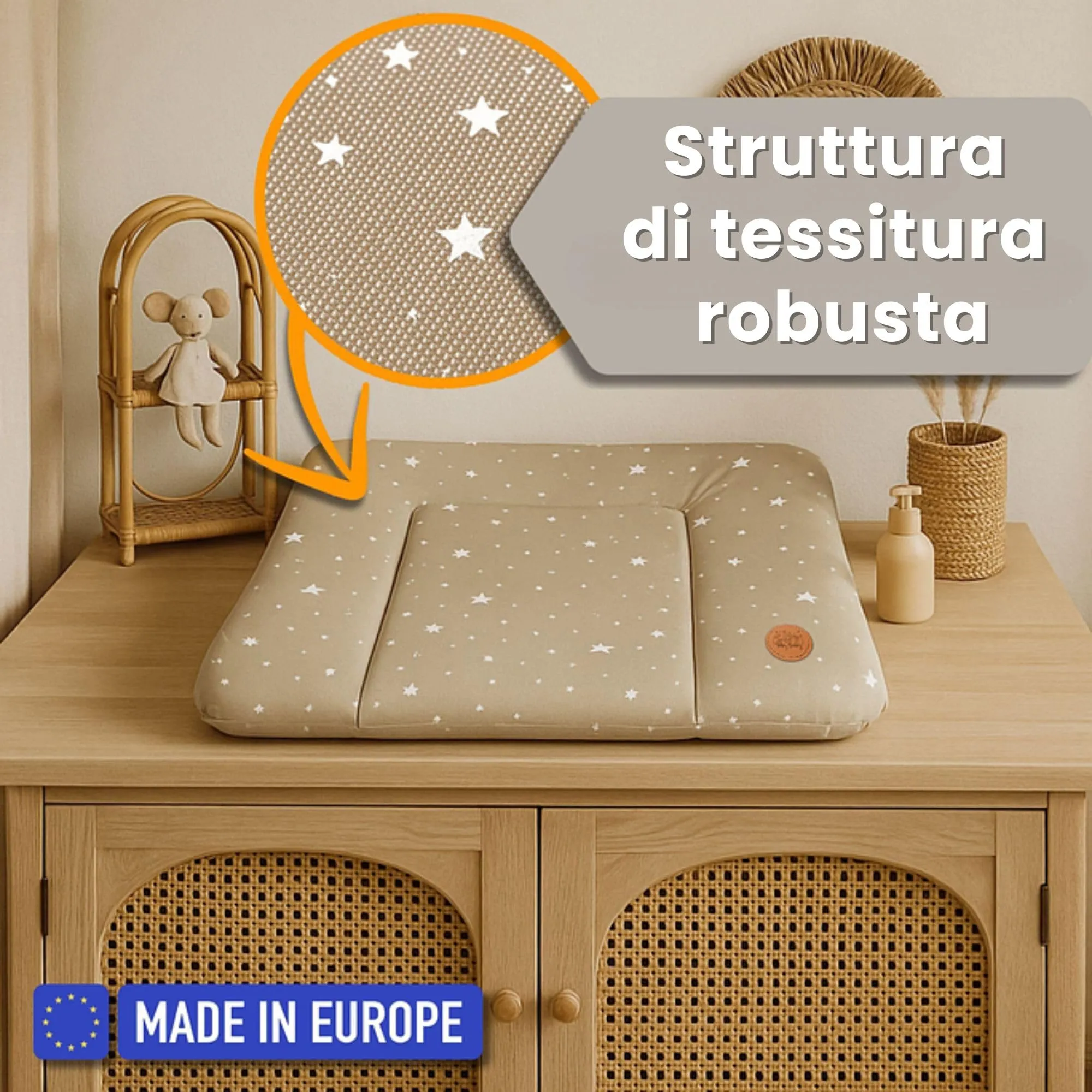 Totsy Baby Tappetino da fasciatoio impermeabile, Galassia B, 75 x 72 cm - immagine 5