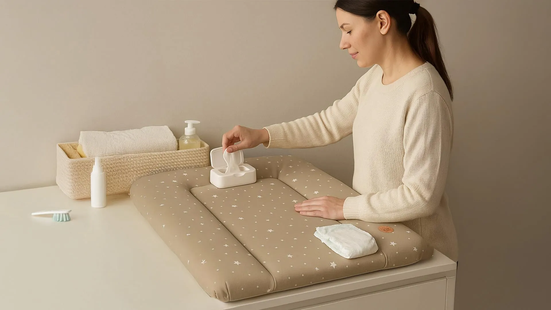 Totsy Baby Tappetino da fasciatoio impermeabile, Galassia B, 75 x 72 cm - immagine 6