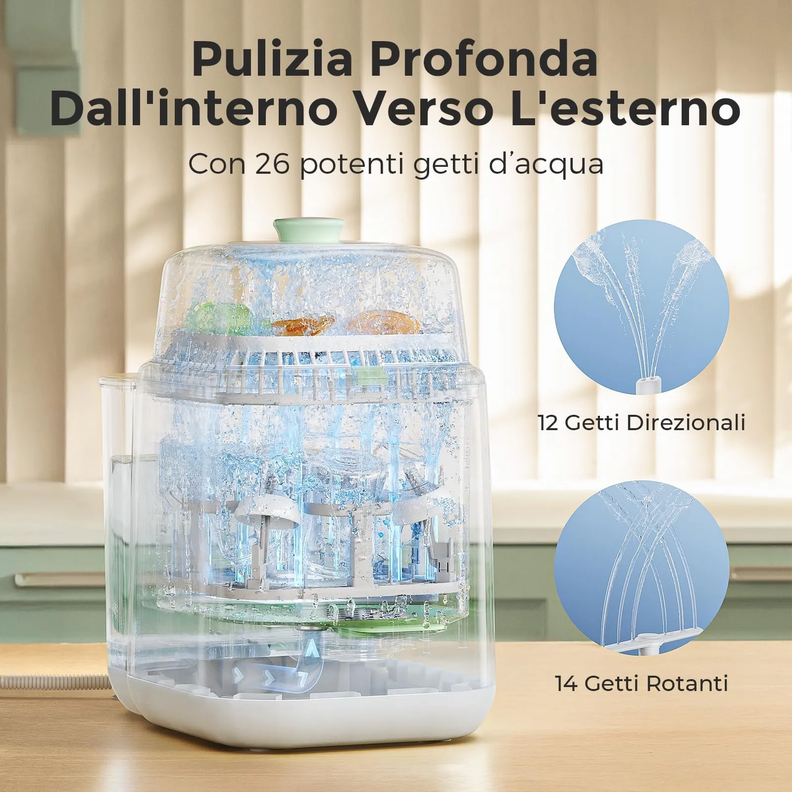 Momcozy KleanPal Pro Lavabiberon 3-in-1 Lava Igienizza Asciuga - immagine 3