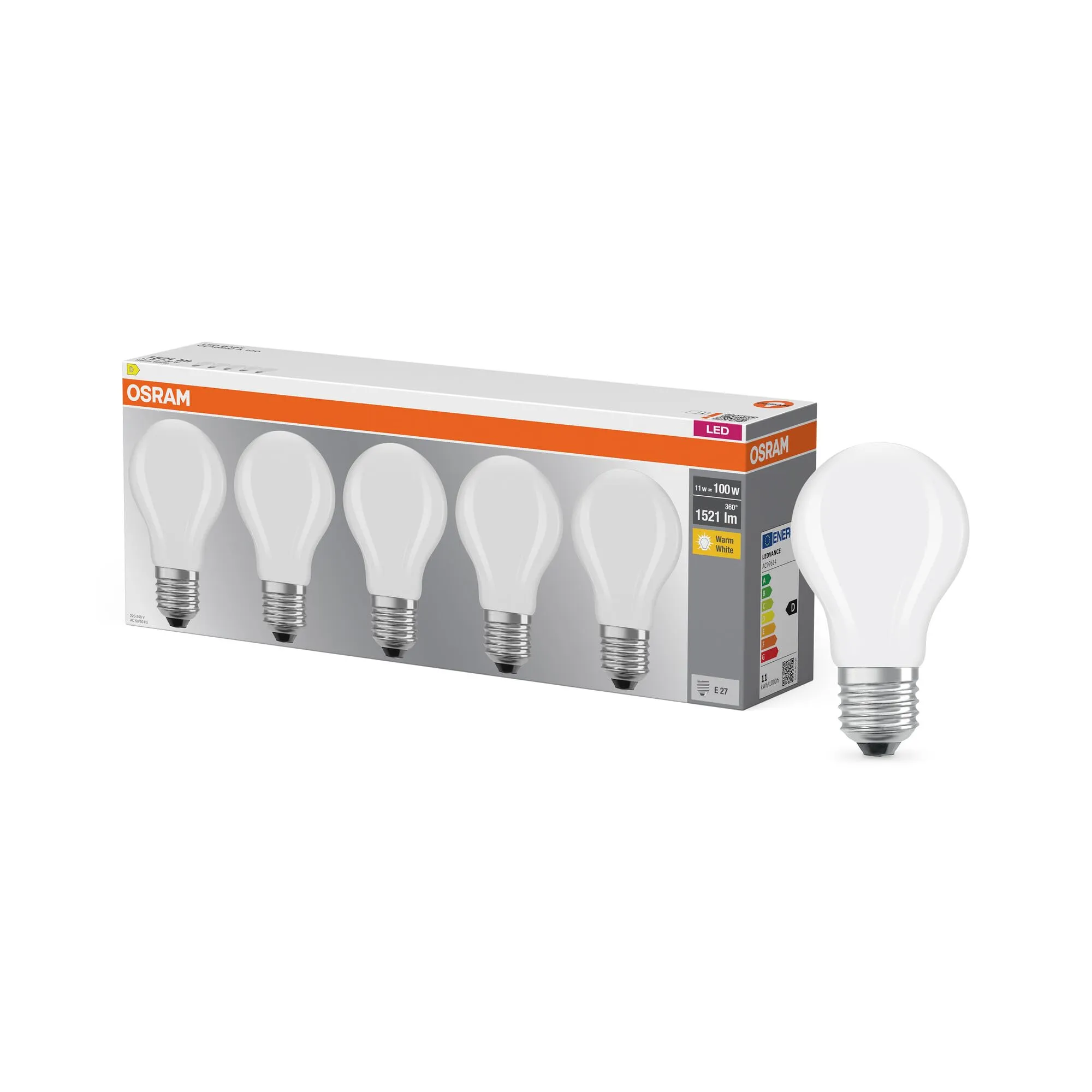 Osram Lampadina LED a filamento A100 E27 11W 1521lm - immagine 1