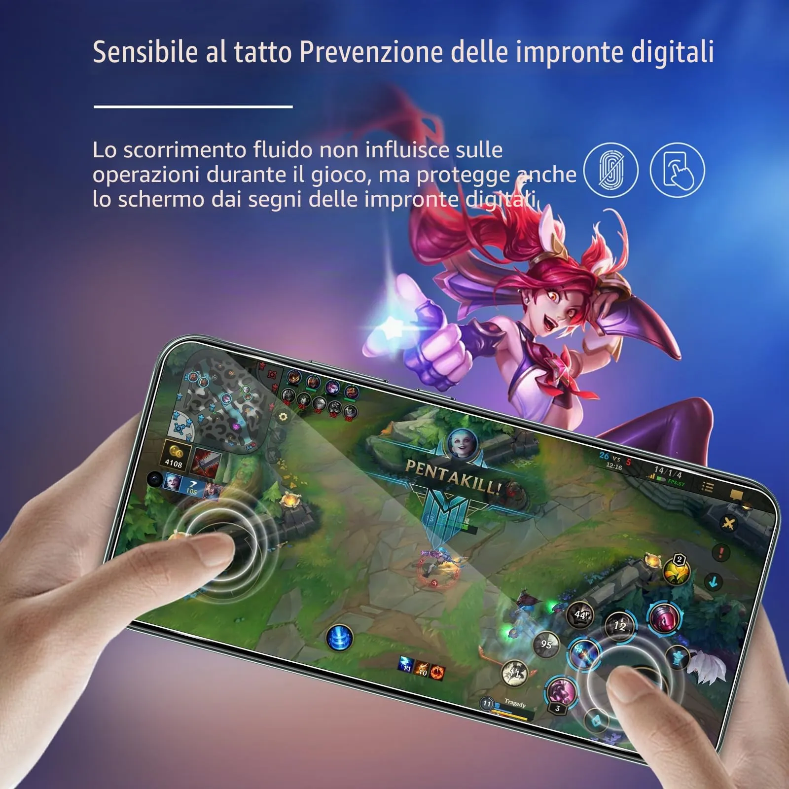 ELYCO Vetro Temperato per OPPO Reno 14 F (4G/5G) / 14 FS (4G/5G), 2 Pezzi Pellicola Protettiva e 2 Pezzi Pellicola Fotocamera, Durezza 9H - immagine 4