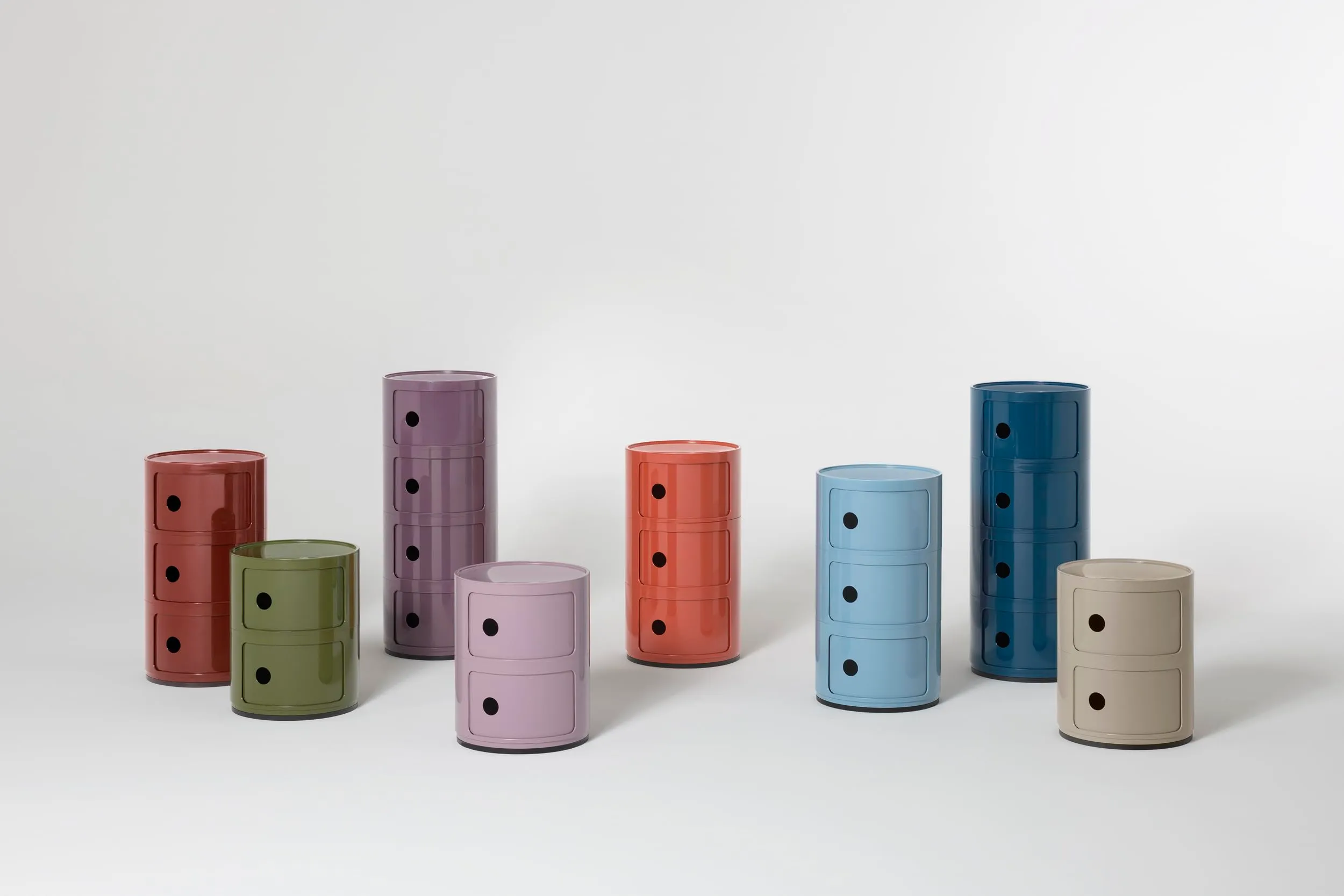 Kartell Componibili Mobile Contenitore 3 Elementi, Arancio - immagine 6