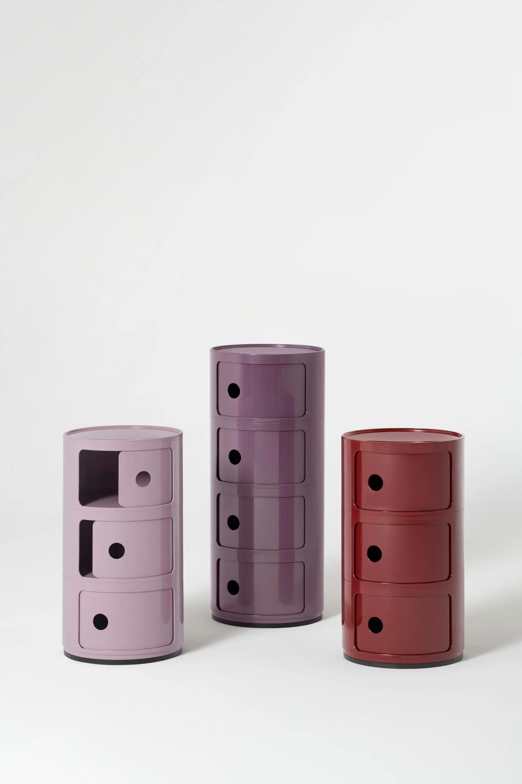 Kartell Componibili Mobile Contenitore 3 Elementi, Malva - immagine 6