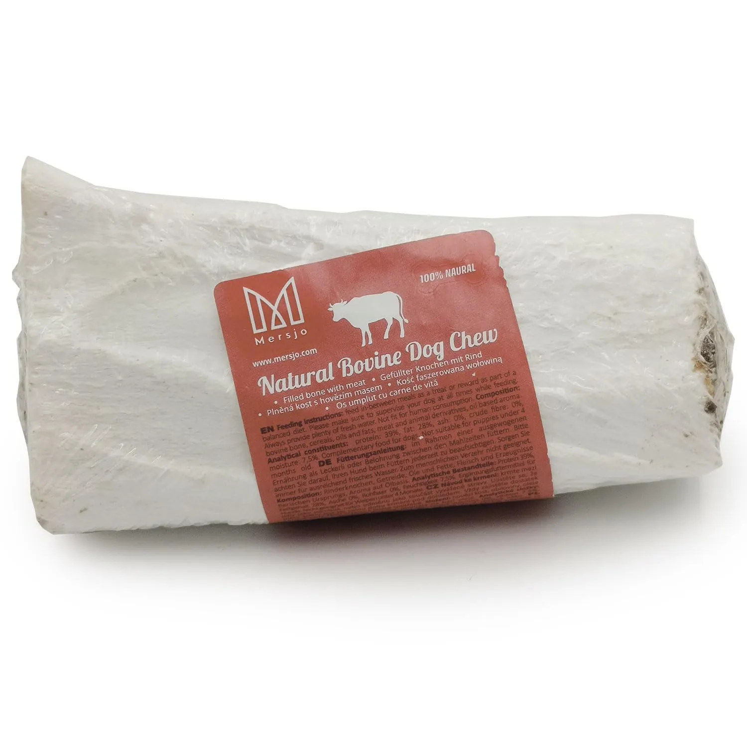 Mersjo Ossa di Manzo Naturali per Cani, 5 Pezzi, 150 g - immagine 5
