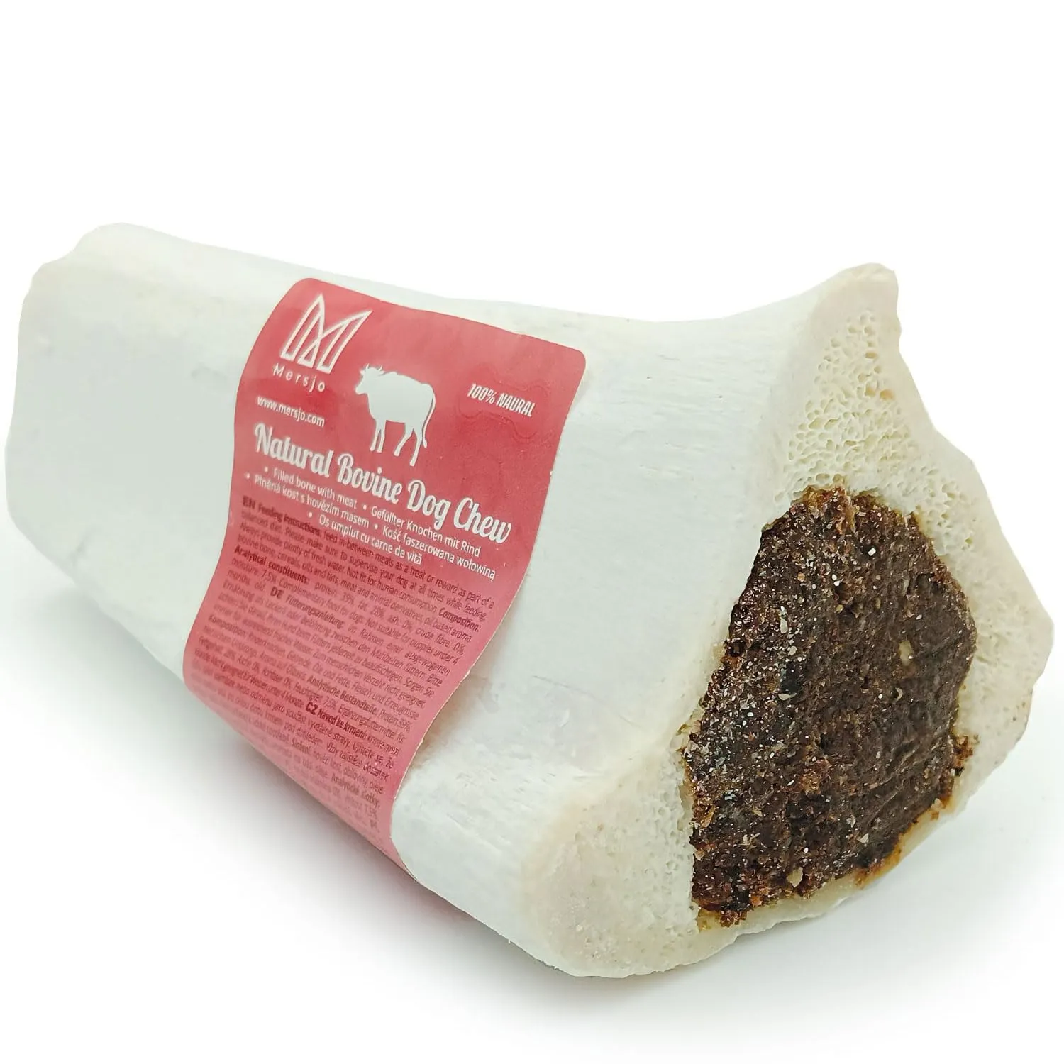 Mersjo Ossa di Manzo Naturali per Cani, 5 Pezzi, 150 g - immagine 6