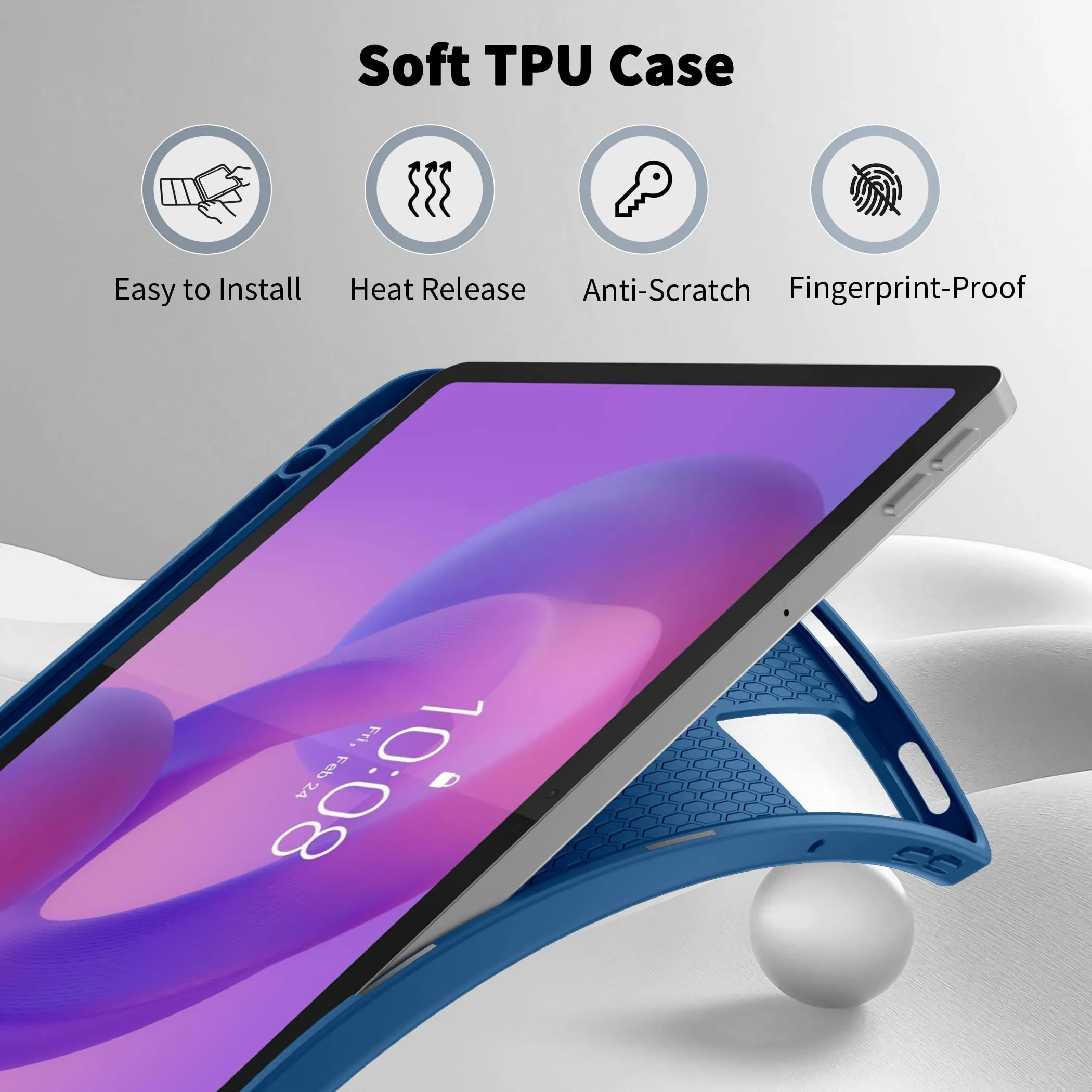 EasyAcc Cover per Lenovo Idea Tab 11 Pollici (TB336ZU/TB336FU) - Blu Mare - immagine 3