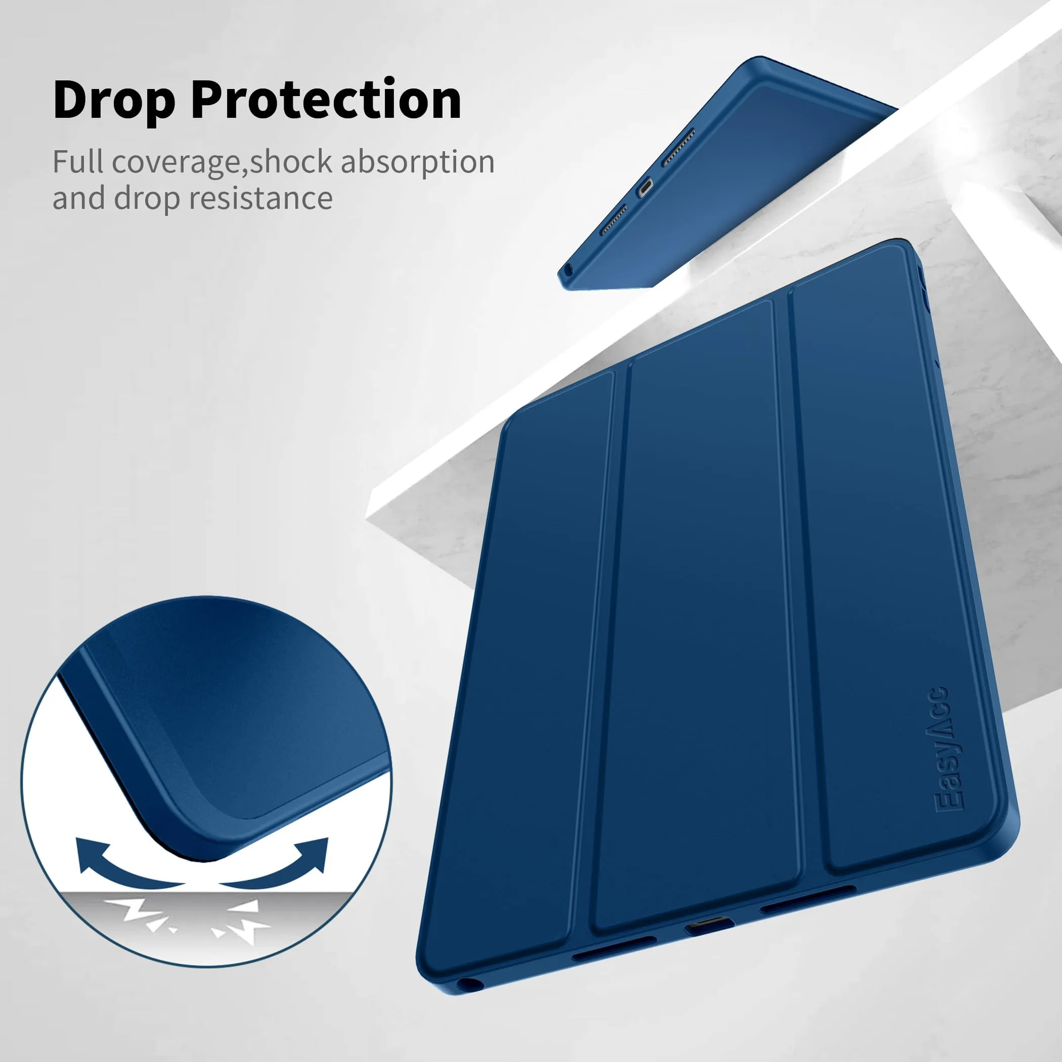 EasyAcc Cover per Lenovo Idea Tab 11 Pollici (TB336ZU/TB336FU) - Blu Mare - immagine 6