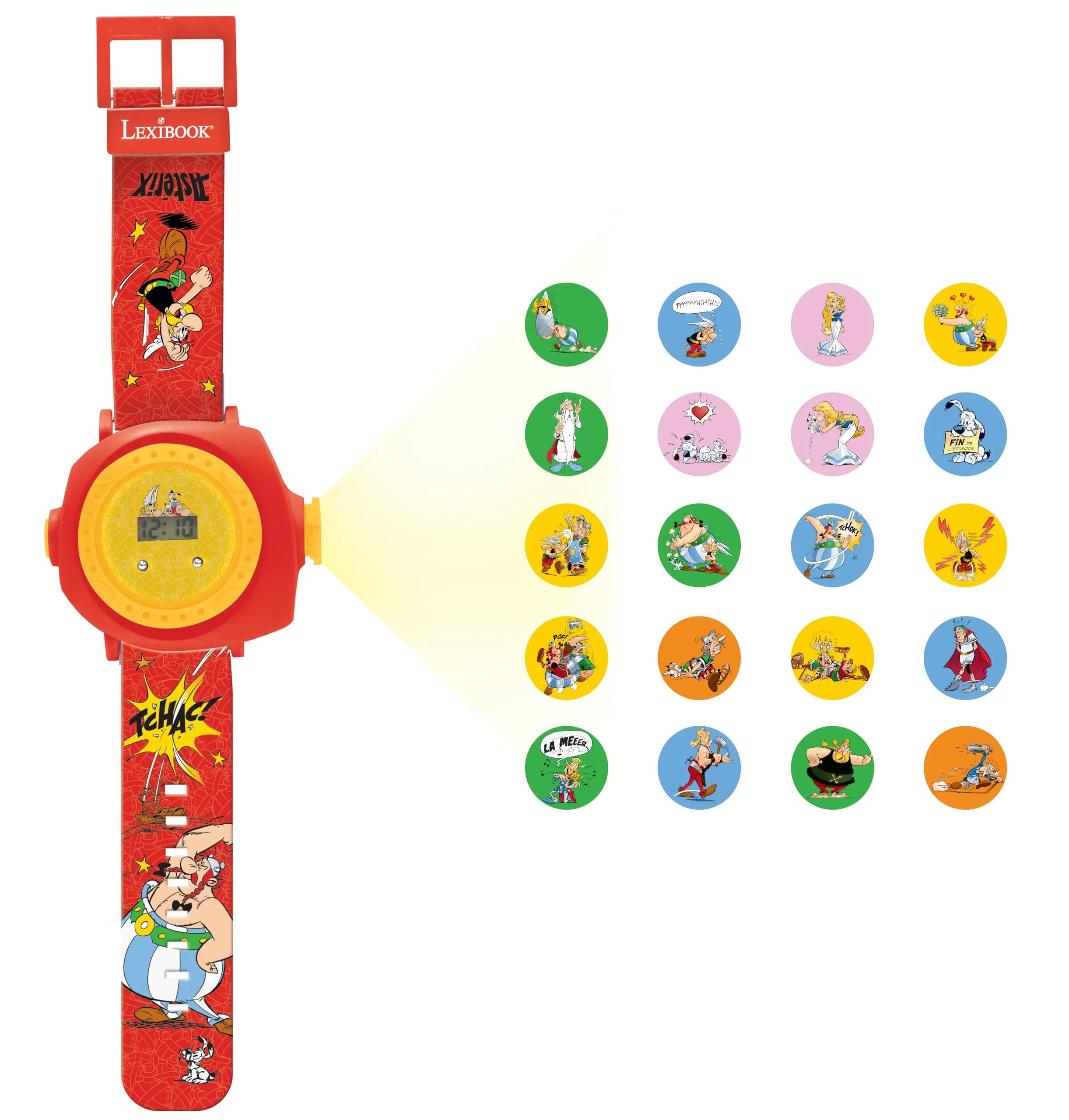 Lexibook Astérix & Obélix Orologio da Polso Digitale con Proiezioni DMW050AX - immagine 2