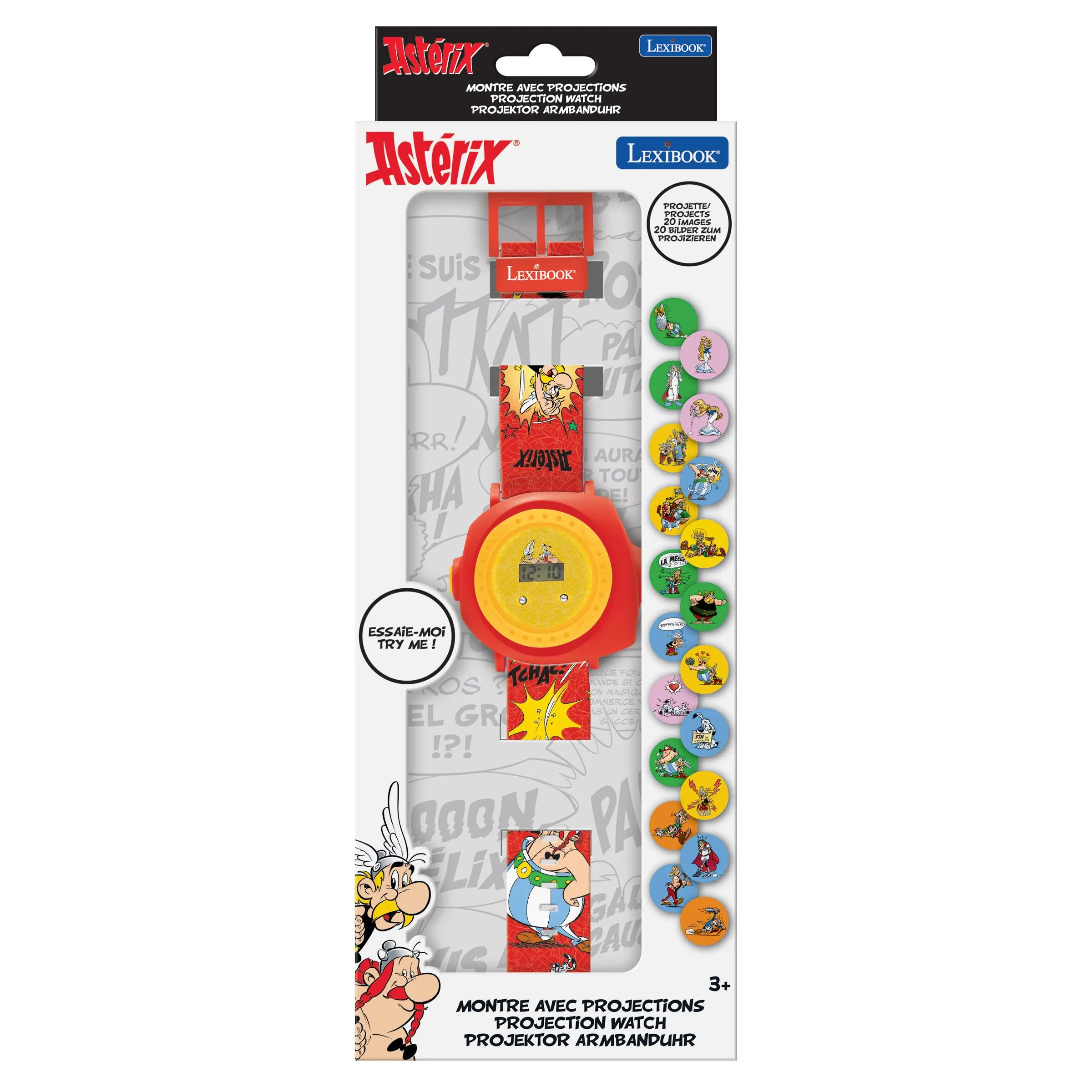 Lexibook Astérix & Obélix Orologio da Polso Digitale con Proiezioni DMW050AX - immagine 5