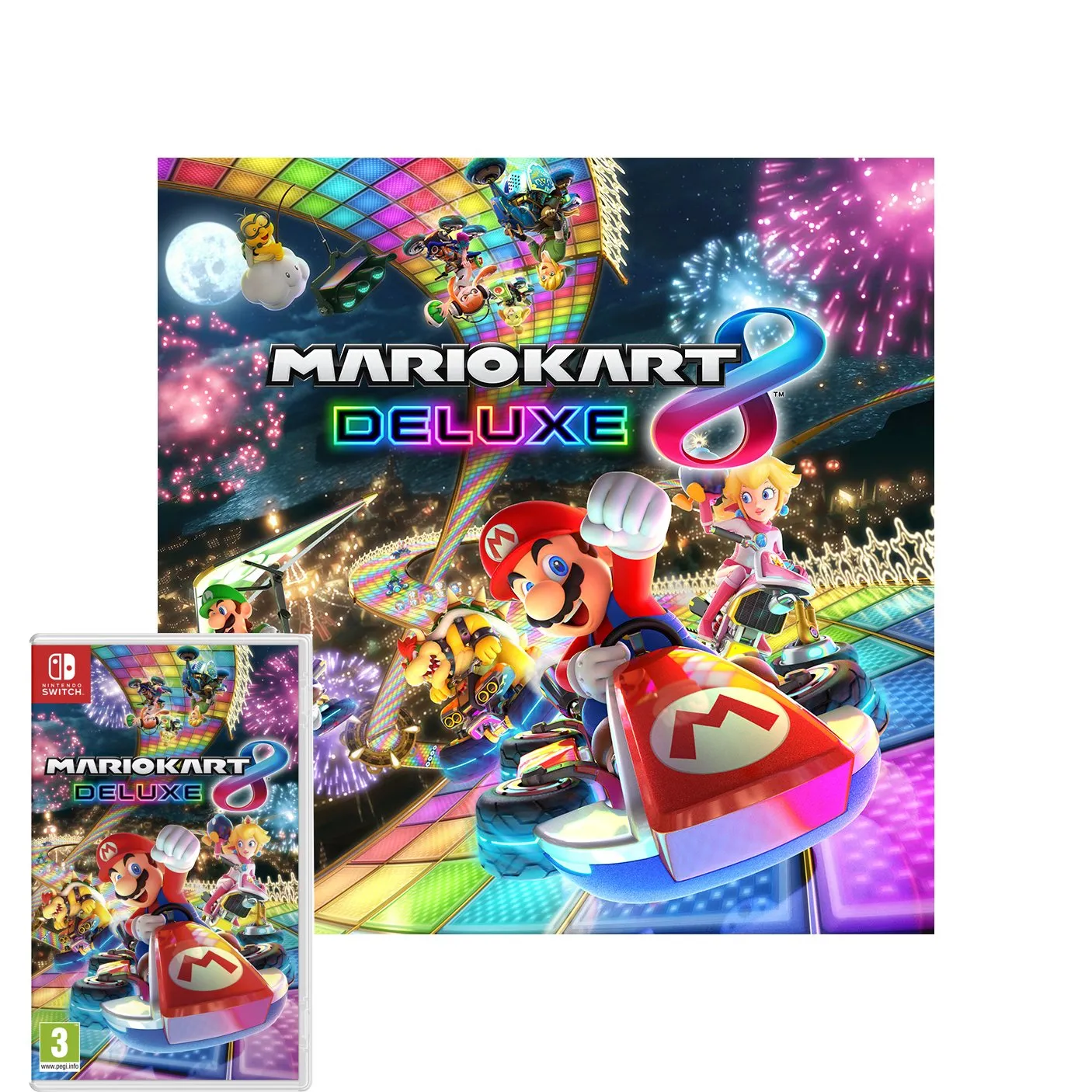 Nintendo Switch Console Neon Red/Neon Blue 32 GB + Mario Kart 8 Deluxe - immagine 3