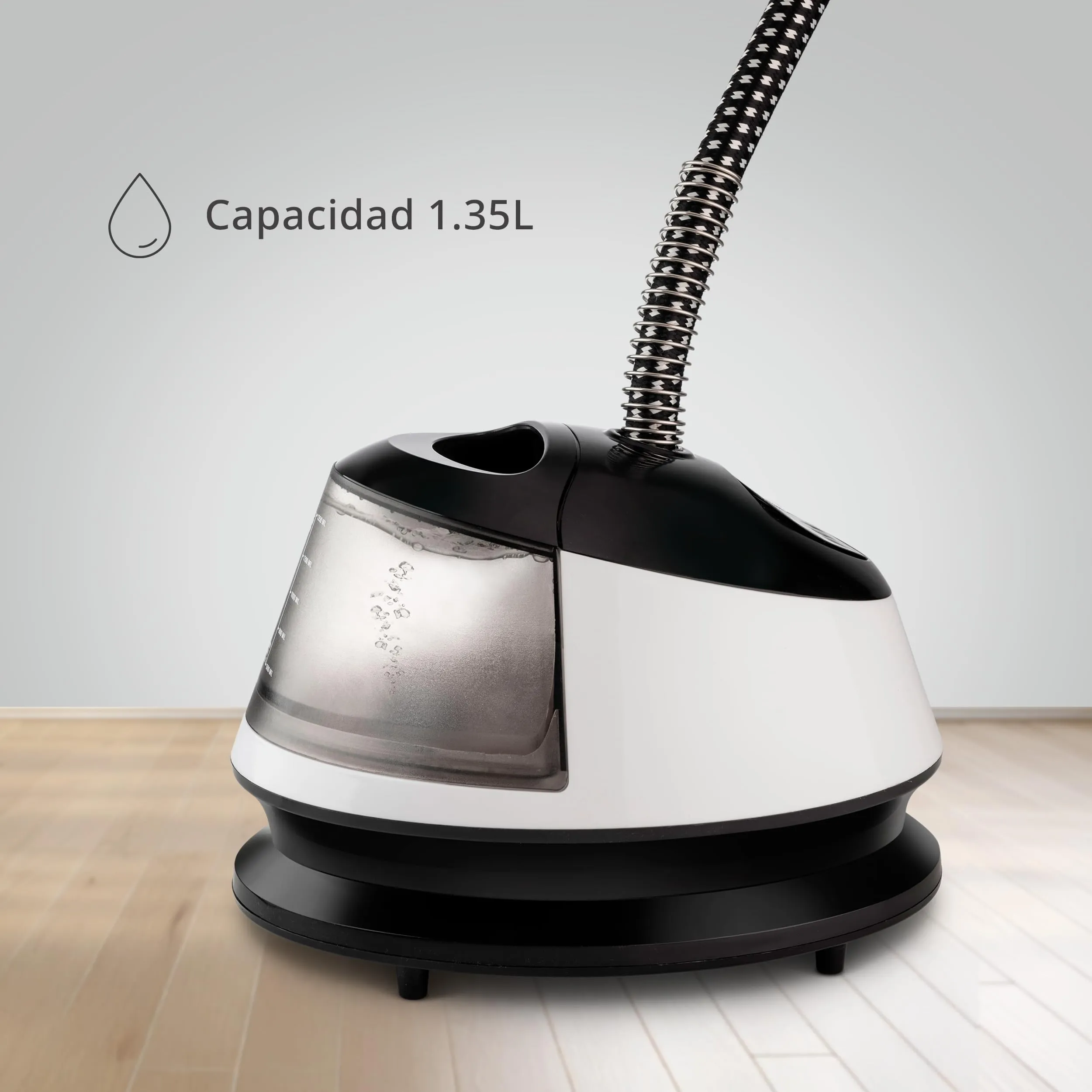 Ufesa Steamy Pad Stiratrice Verticale a Vapore 1580W con Schermo LCD, 9 Livelli di Vapore, Serbatoio 1,35L - immagine 4