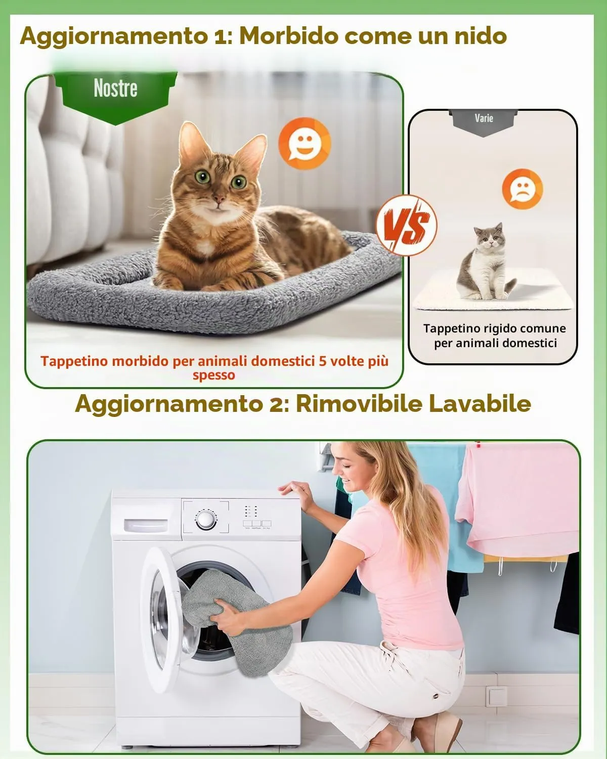 Morpilot Trasportino per Gatti e Cani Portatile e Pieghevole, 43 x 30 x 33 cm, Grigio - immagine 2