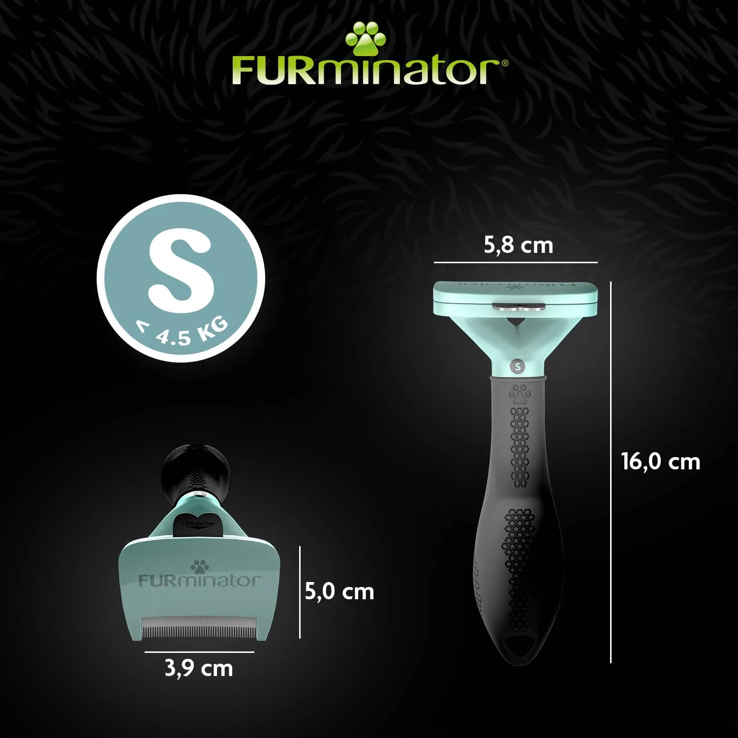 FURminator deShedding Tool, Spazzola per Gatti Taglia S, Pelo Lungo - immagine 5
