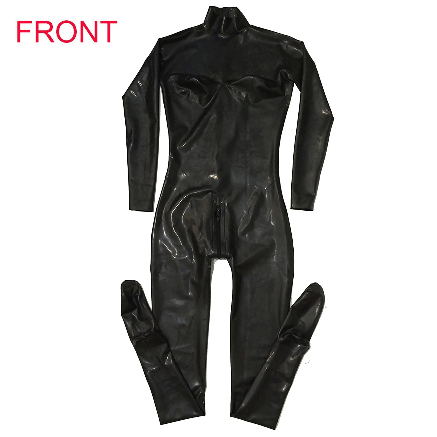 GREEFEI Tuta in Lattice con Coppa Toracica Donna, Catsuit in Gomma con Cerniera Bidirezionale, M - immagine 5