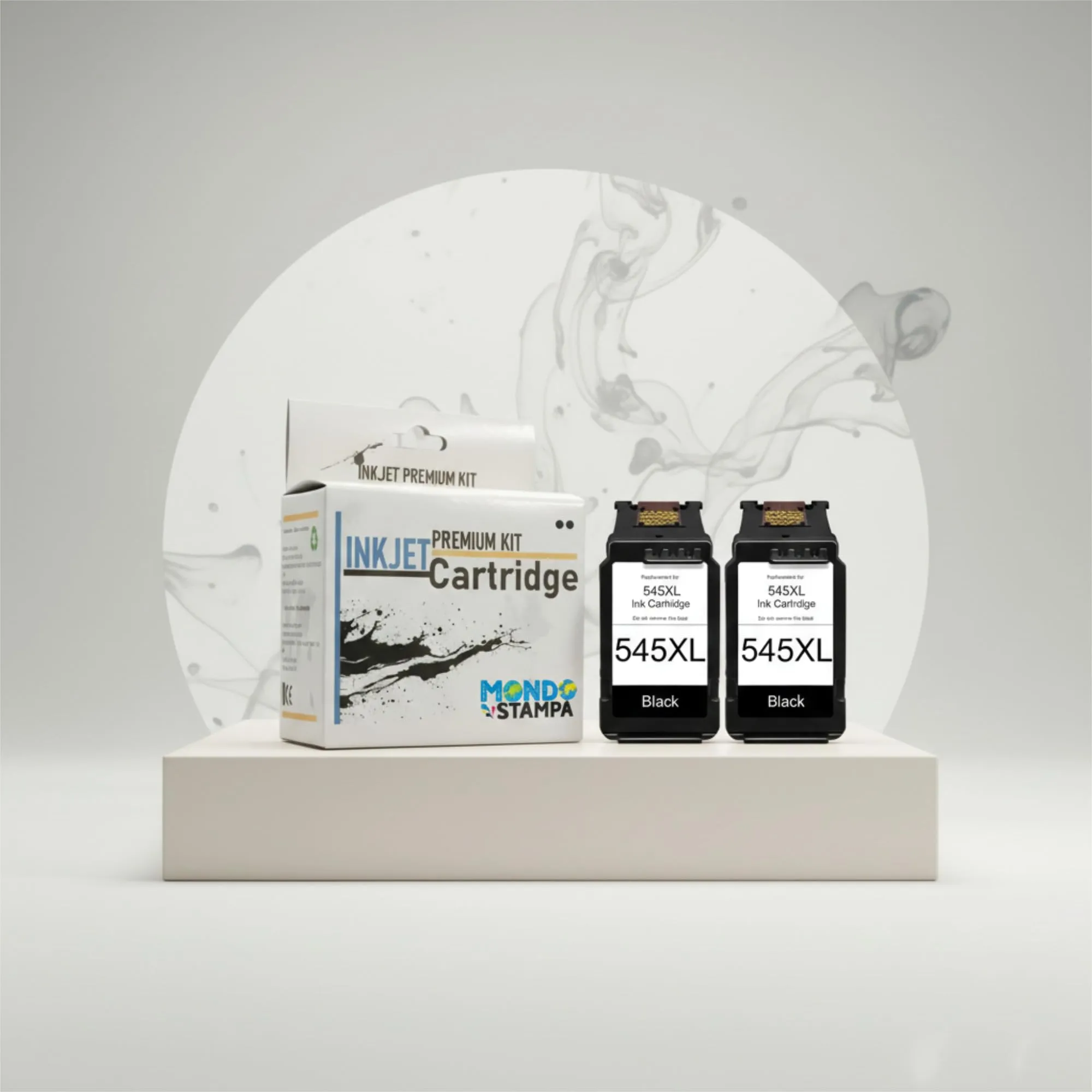 Mondo Stampa Kit 2 Cartucce Rigenerate PG-545XL Nero per Canon Pixma TS3150 MG3050 TR4550 TS3350 MG2950 TR4551 TS3355 - immagine 3
