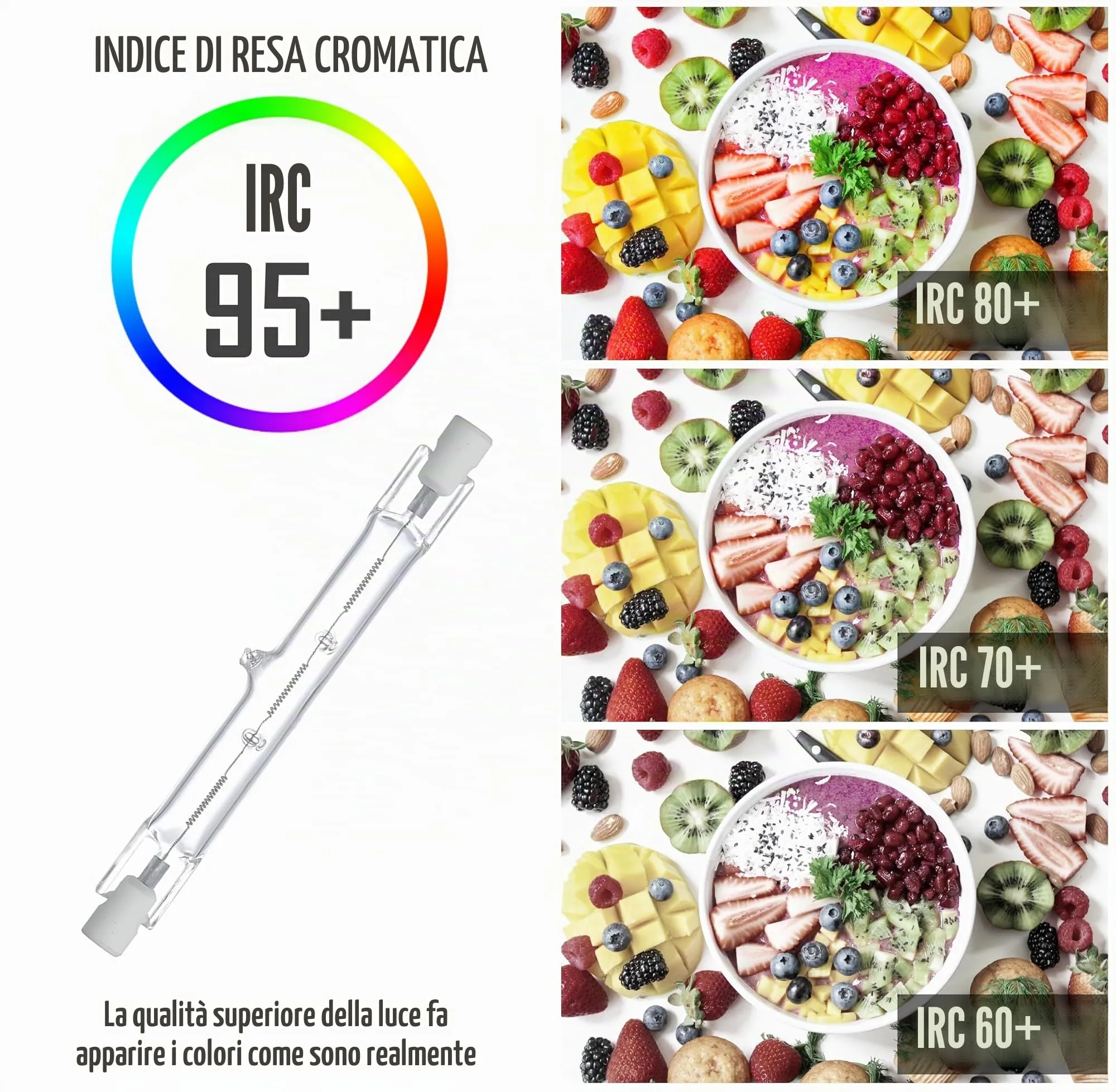 CLAR Lampadina Alogena R7S 200W 118mm (Pack 10) - immagine 5