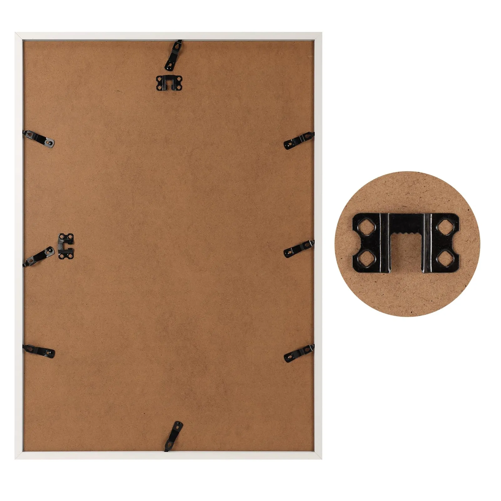 Hoikwo Cornice in Alluminio Bianca A2, Set di 3 - immagine 3