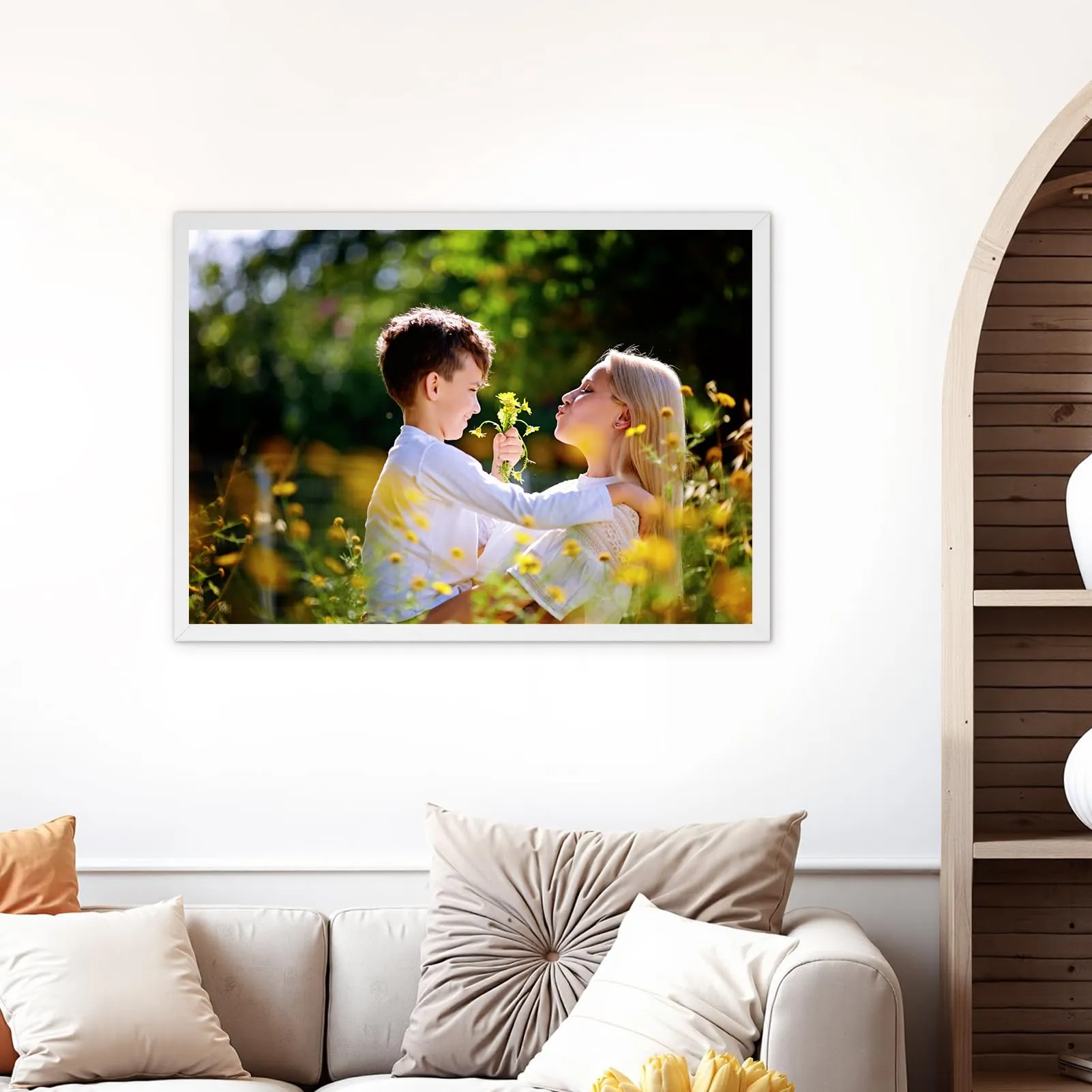 Hoikwo Cornice in Alluminio Bianca A2, Set di 3 - immagine 6