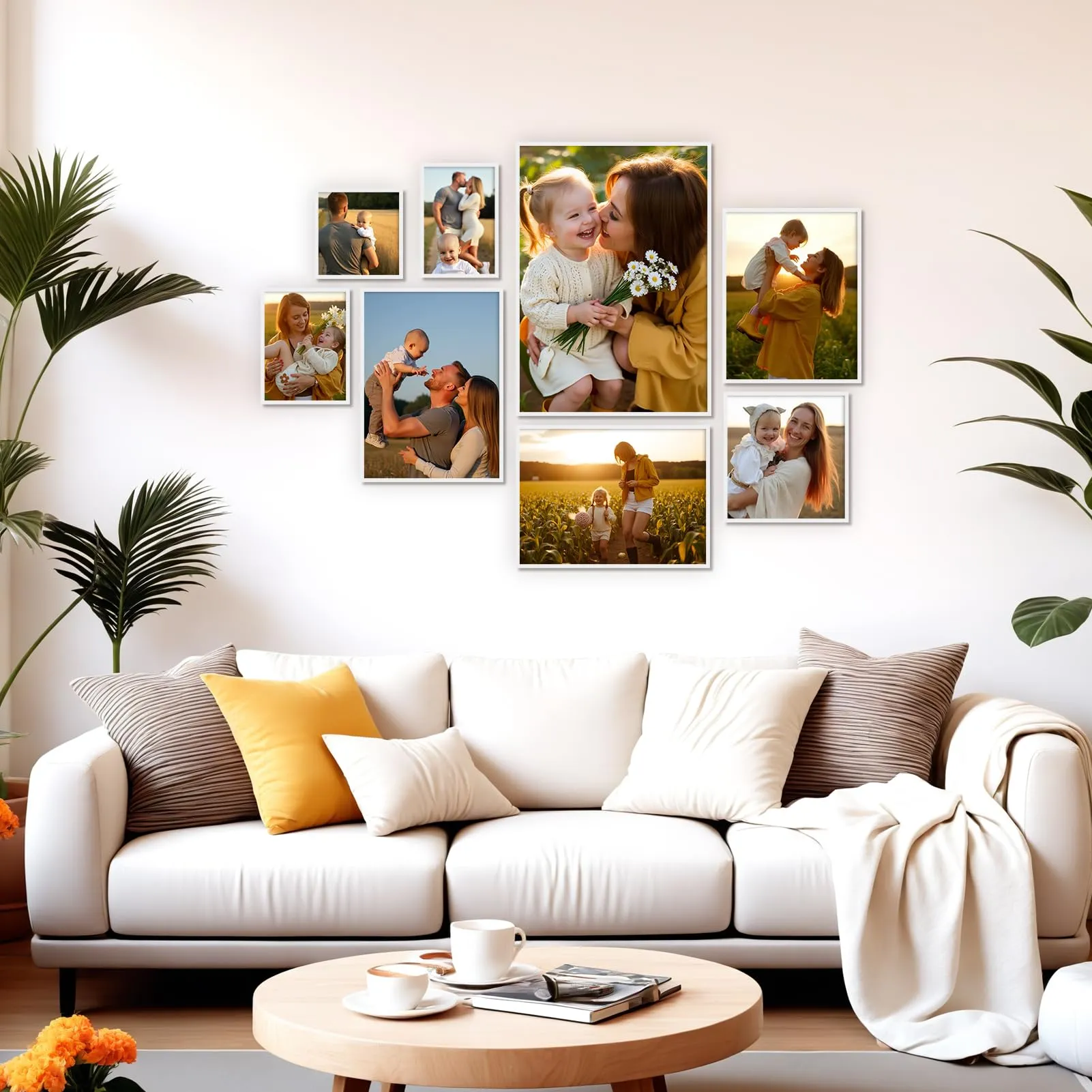 Hoikwo Cornice in Alluminio Bianca A2, Set di 3 - immagine 7