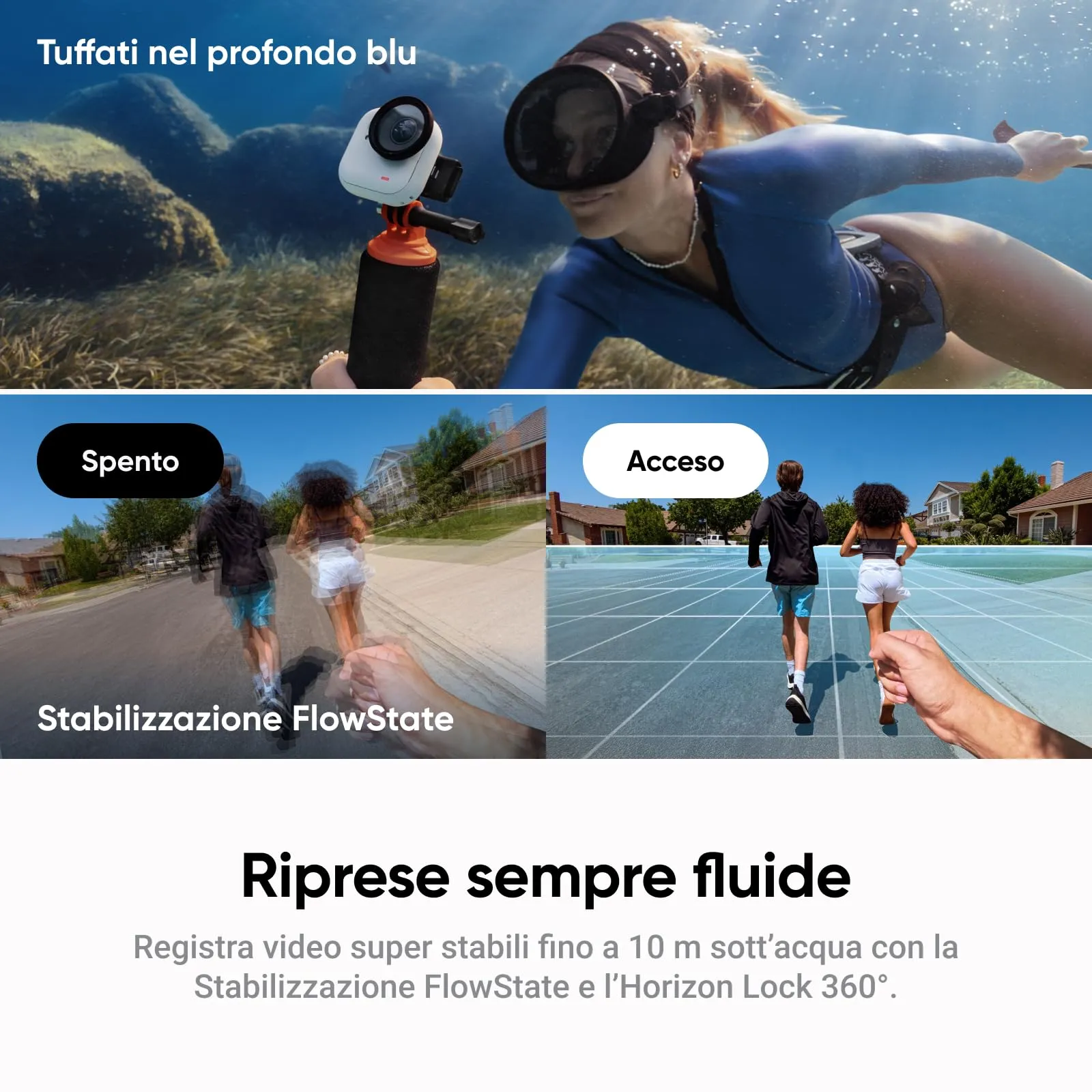 Insta360 GO Ultra Pack Creator Nero Notte 4K Action Cam - immagine 9