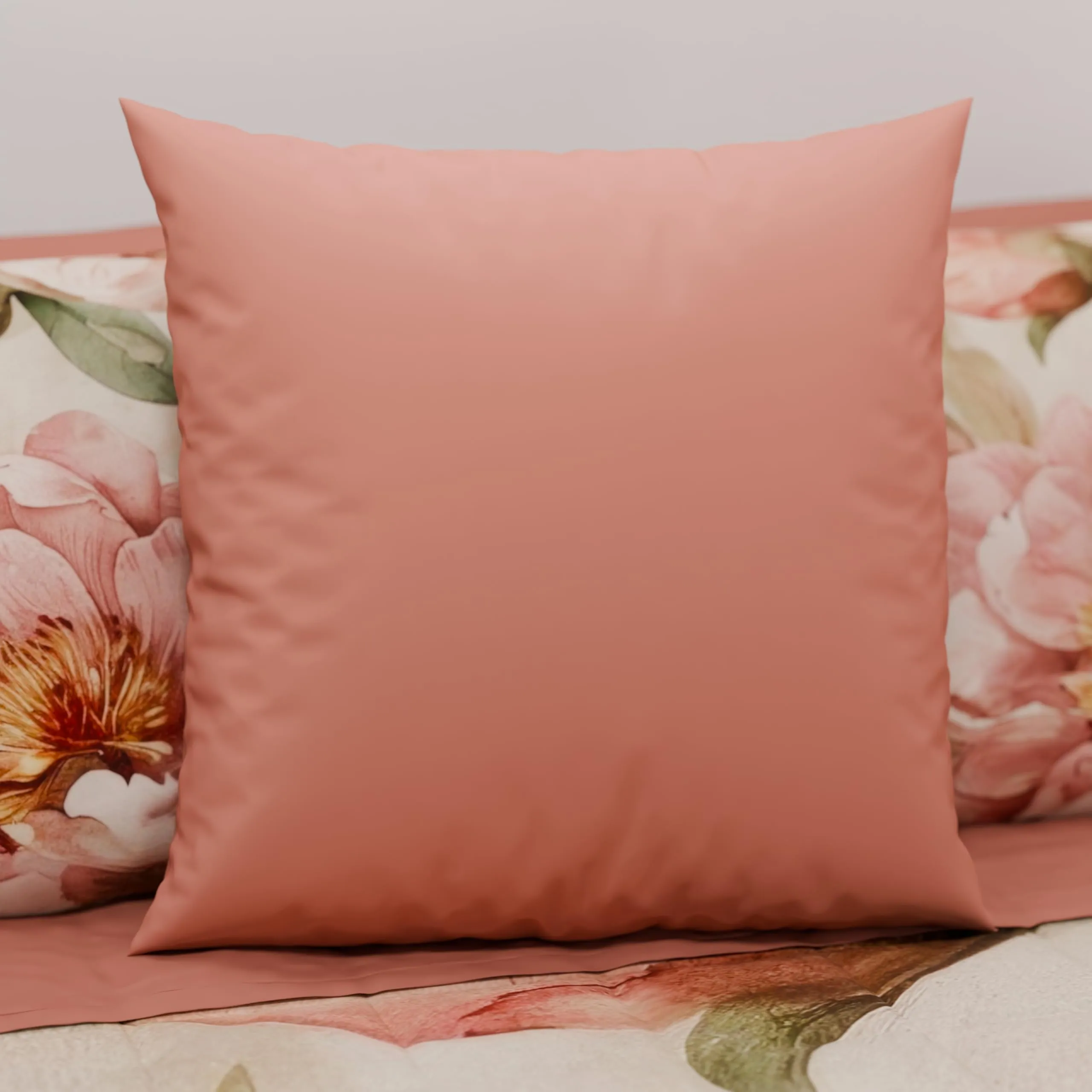PETTI Artigiani Italiani Coppia di Federe Cuscino 35x35 cm in Microfibra, Rosa, Set di 2 - immagine 2