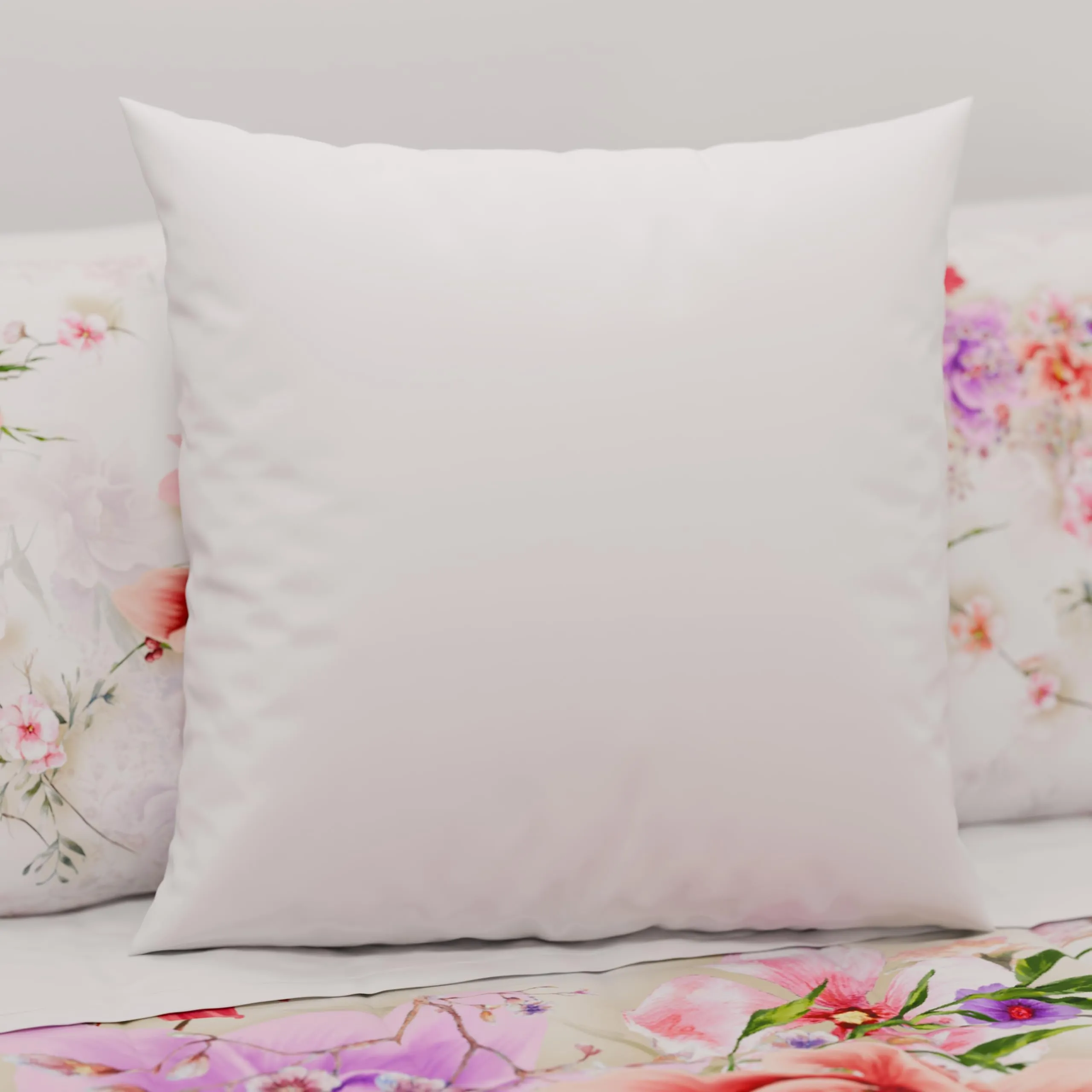 PETTI Artigiani Italiani - Set di 2 Federe per Cuscino 80x80 cm in Microfibra, Bianco - immagine 2