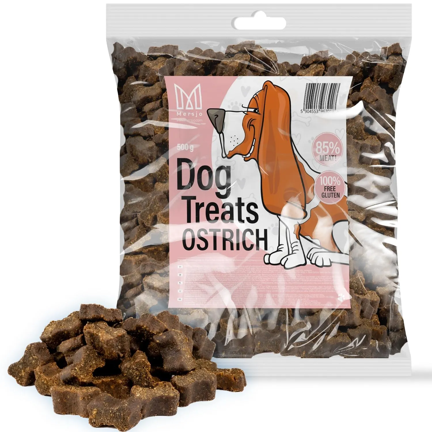 MERSJO Snack da Addestramento per Cani, Carne Essiccata, 2000 g - immagine 2