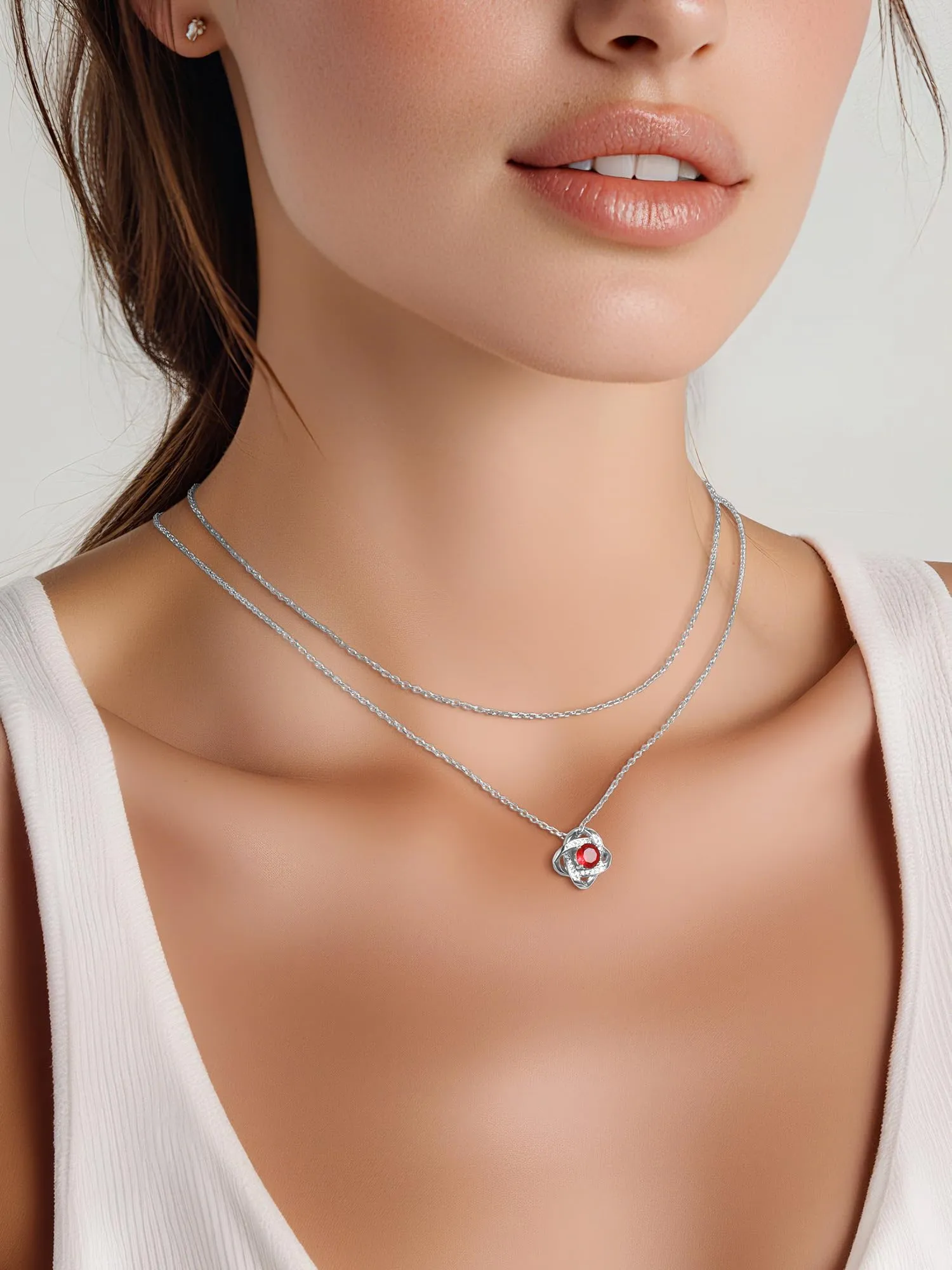 FaithHeart Collana Sottile in Acciaio Inossidabile 1.4mm Argento 40cm - immagine 8