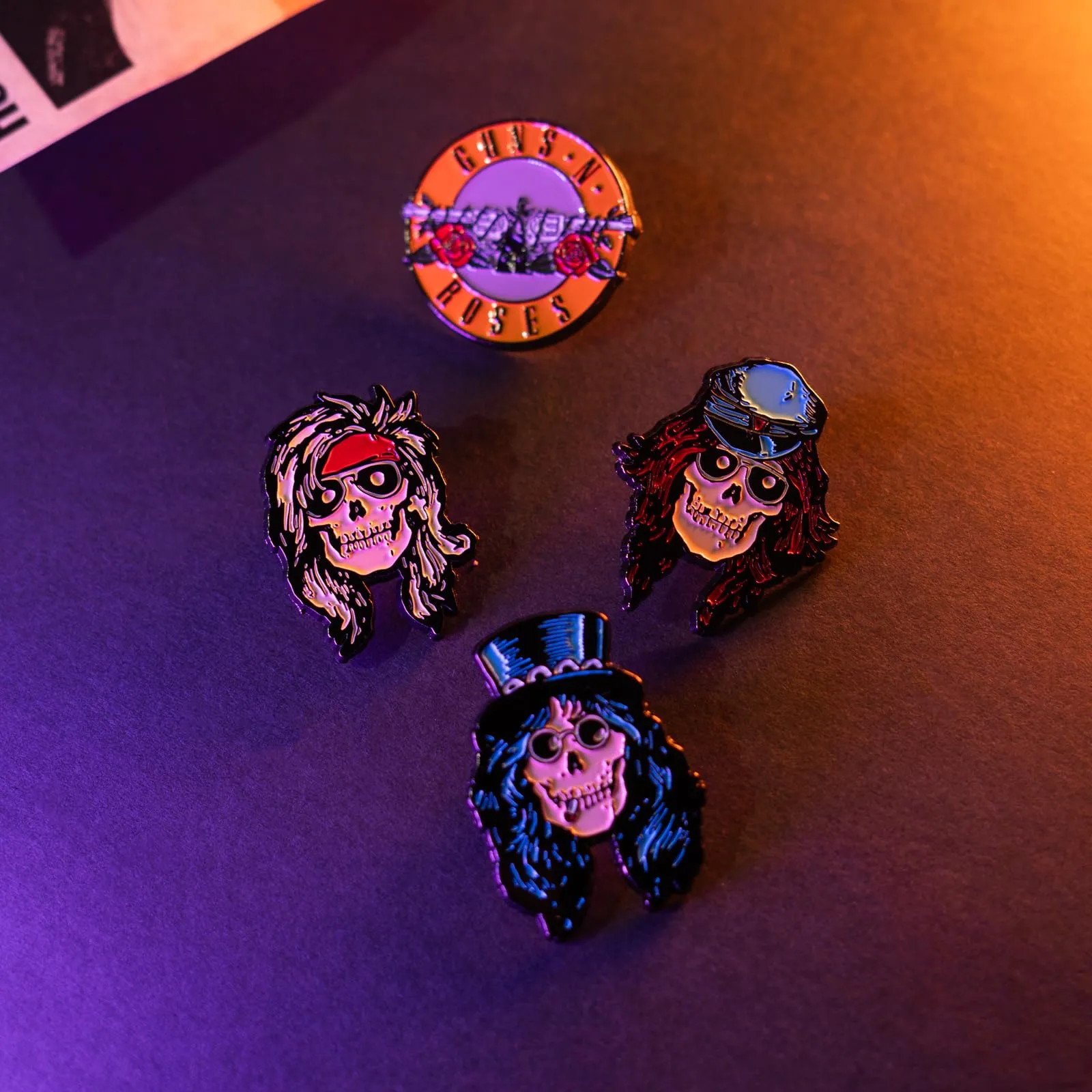 Grupo Erik Guns n Roses Set 4 Spille Smaltate - immagine 7