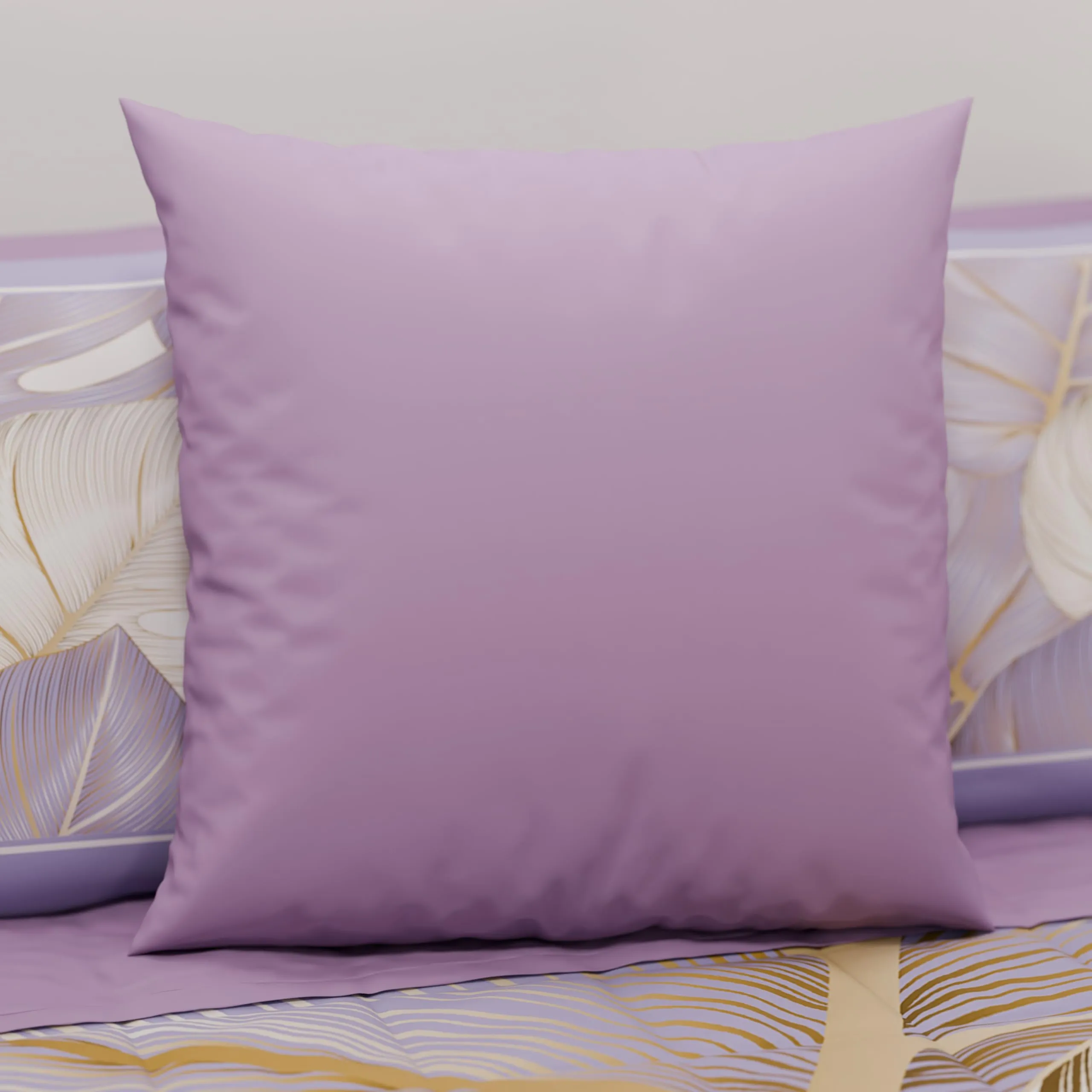 PETTI Artigiani Italiani Coppia di Federe Cuscino 30x30 cm in Microfibra, Lilla, Set di 2 - immagine 2